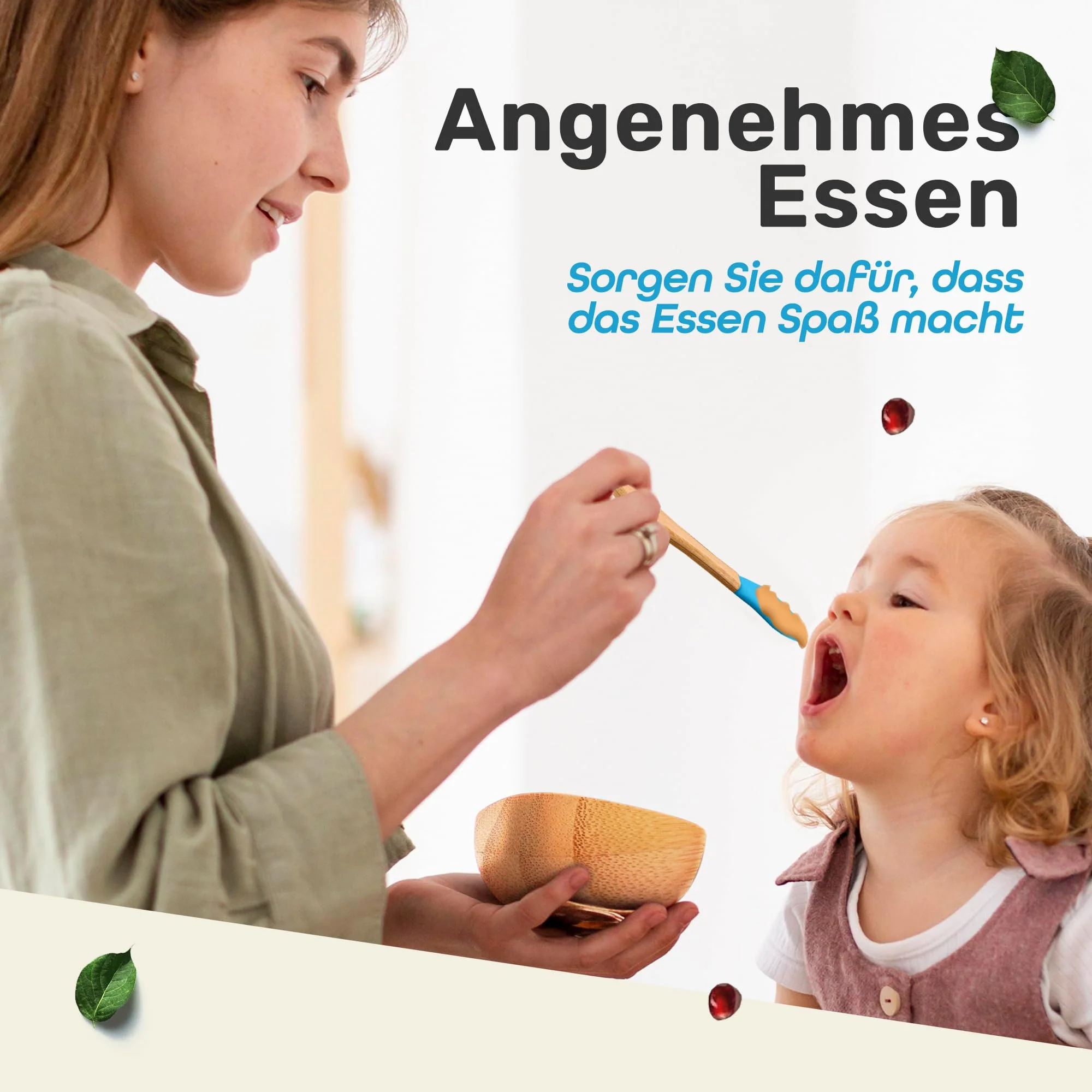 Löffel- und Saugnapfset für Kinder - Hellblau - Image 3