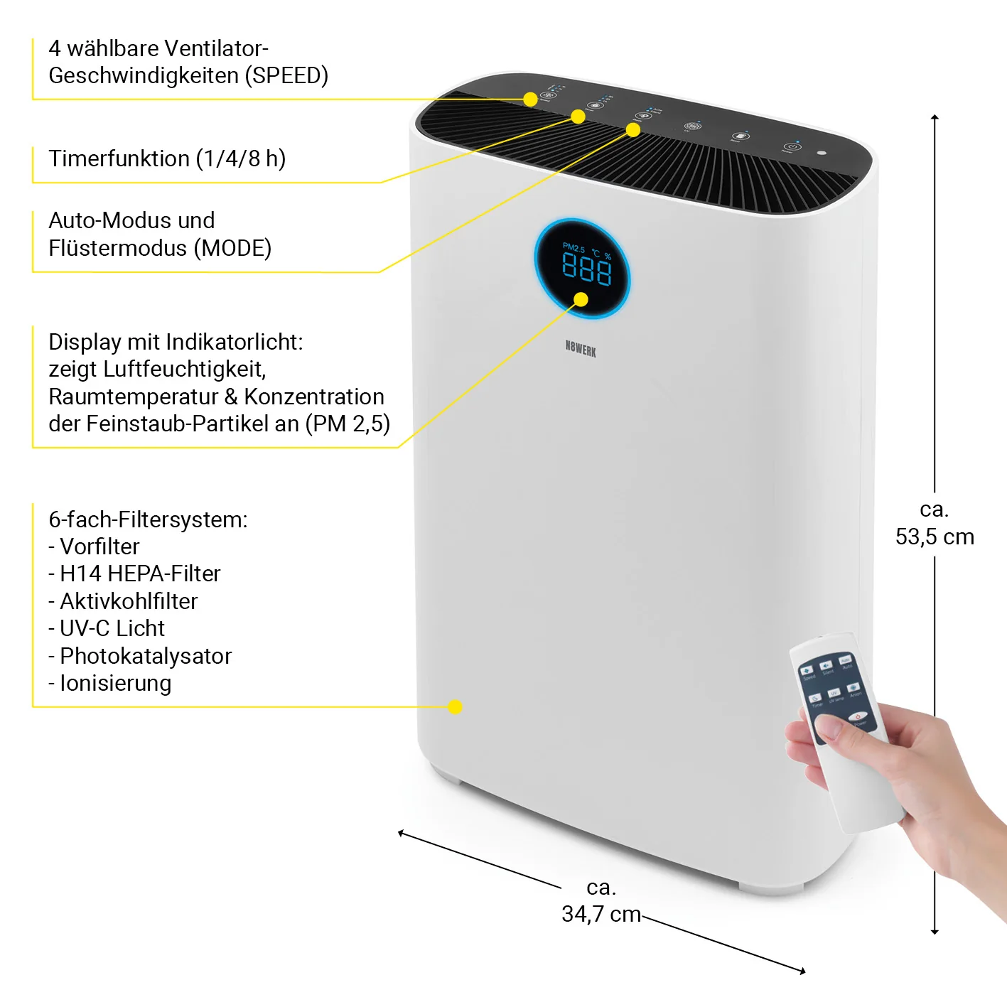 Luftreiniger S - HEPA H14 - Image 3