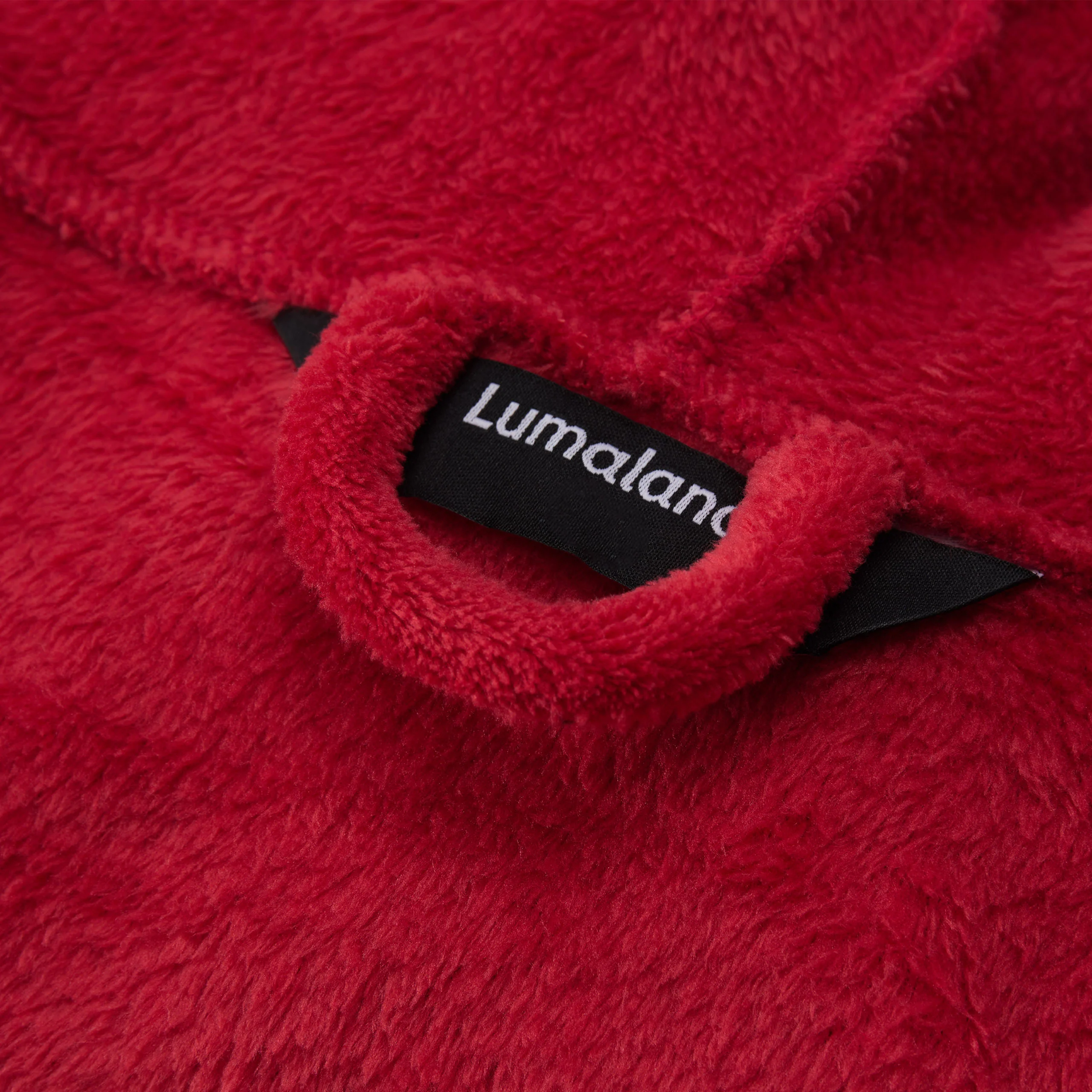 Luxury Mikrofaser Bademantel mit Kapuze für Damen und Herren - Rot - Größe S - Image 9