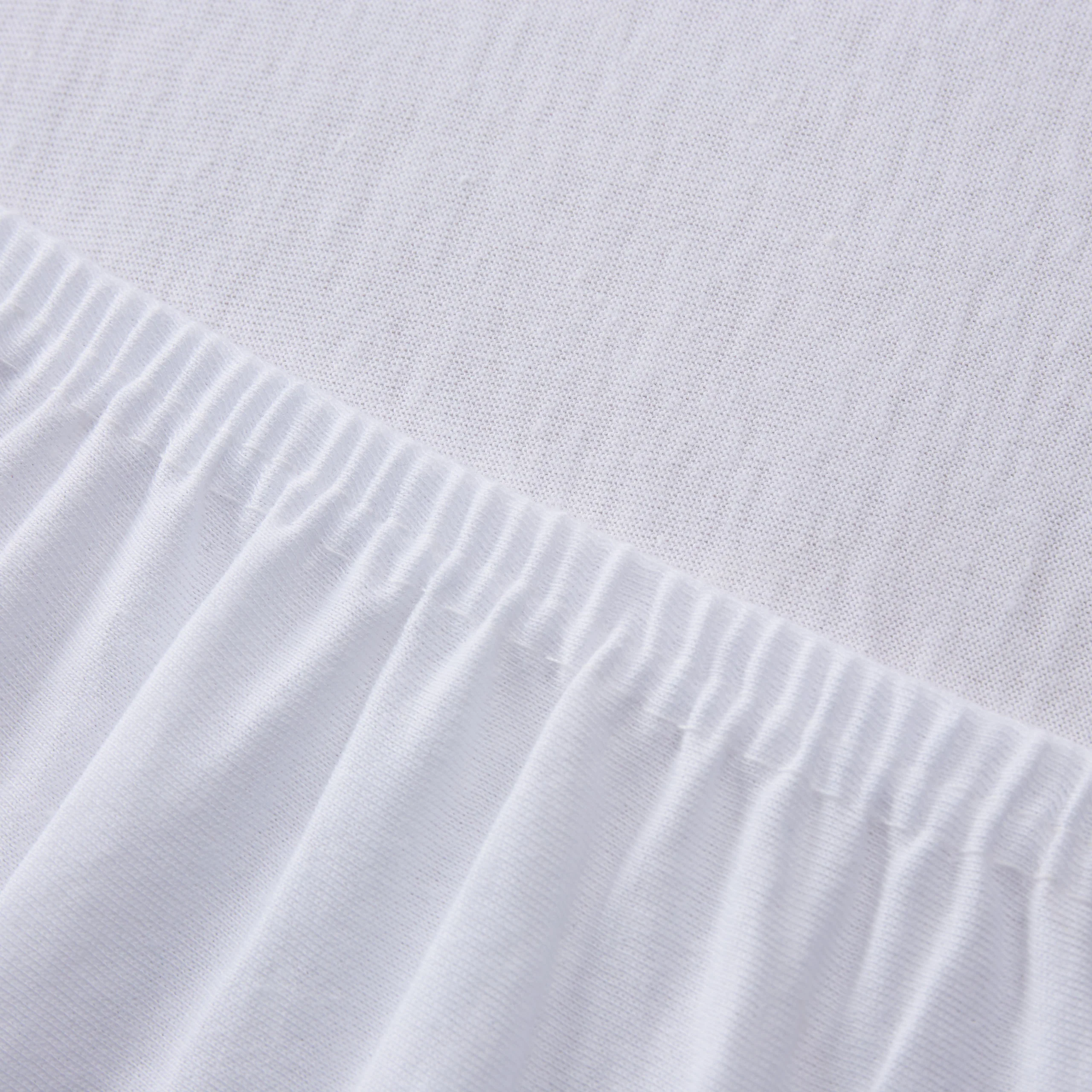 Comfort Jersey Spannbettlaken - 160 g/m² 100% Baumwolle - 100-120 x 200 cm - Weiß - Image 7
