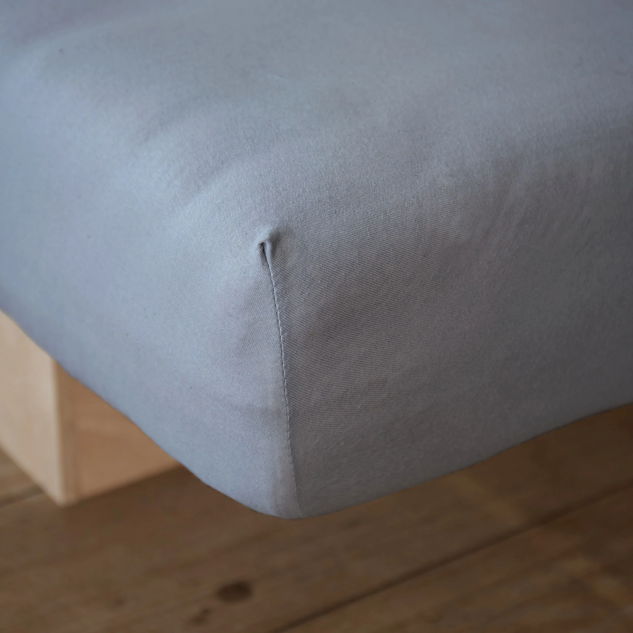 Comfort Jersey Spannbettlaken - 160 g/m² 100% Baumwolle - 180-200 x 200 cm - Frostgrau - Image 6
