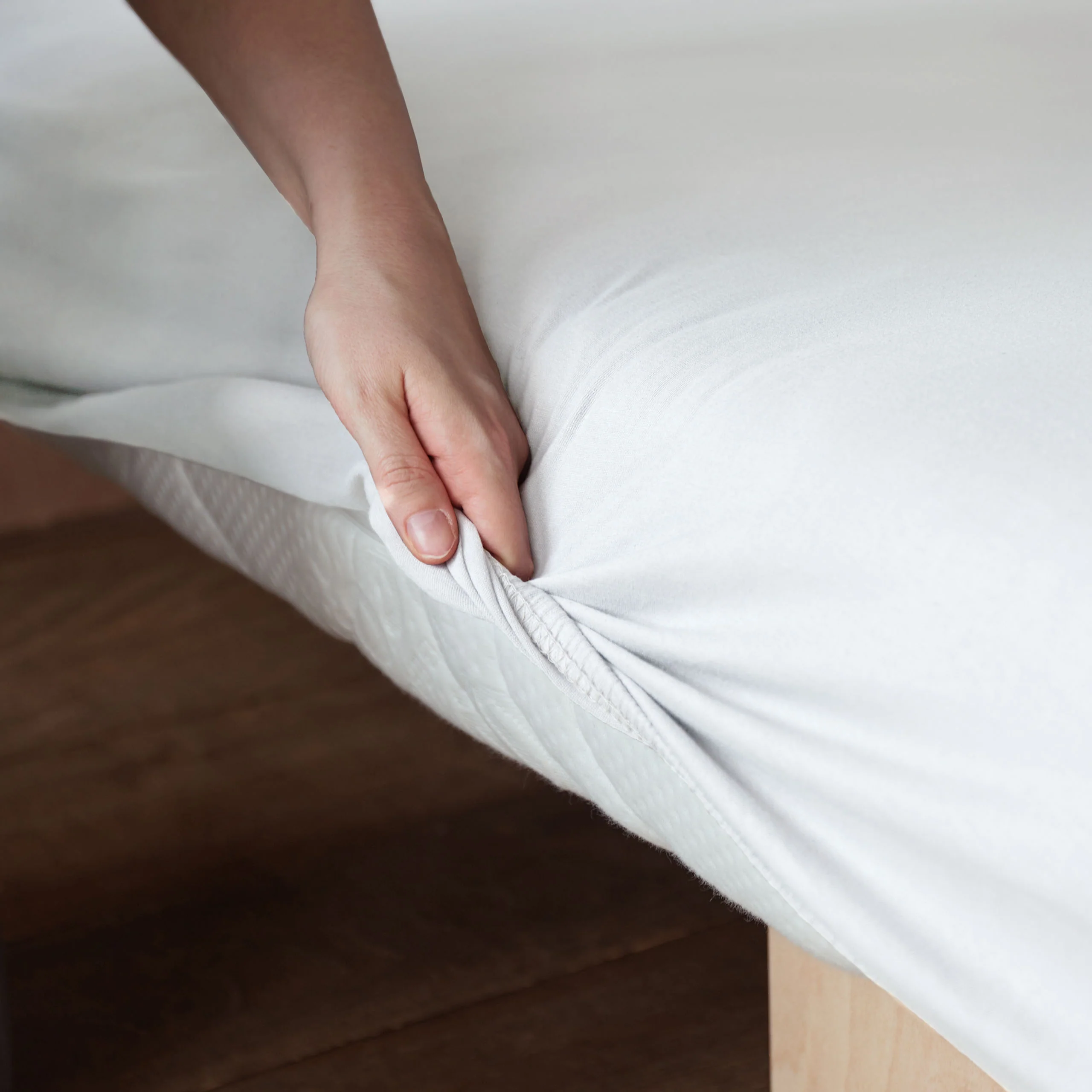 Comfort Jersey Spannbettlaken - 160 g/m² 100% Baumwolle - 180-200 x 200 cm - Weiß - Image 3