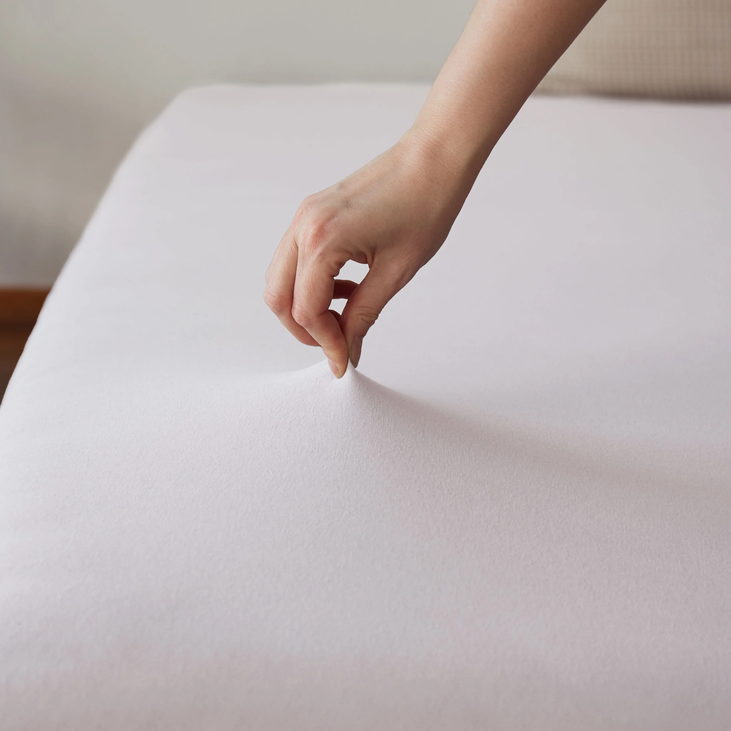 Comfort Jersey Spannbettlaken - 160 g/m² 100% Baumwolle - 180-200 x 200 cm - Weiß - Image 5