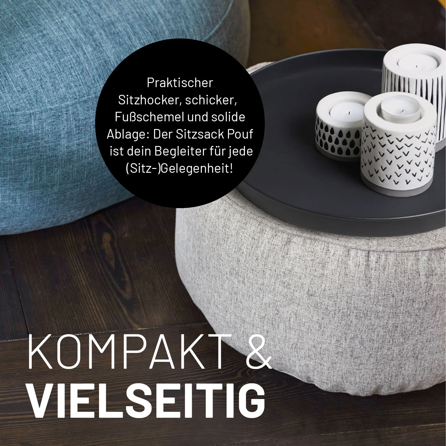 Comfort Line Sitzsack-Hocker/Pouf (50 L) - indoor - Rot - Image 6
