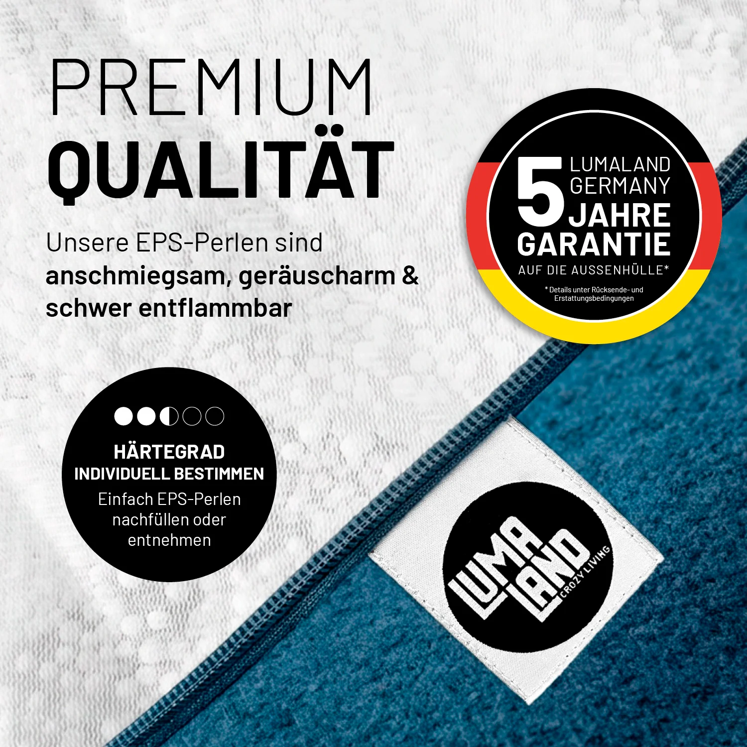 Comfort Line Sitzsack XL - 250 L - Dunkelblau - Image 6