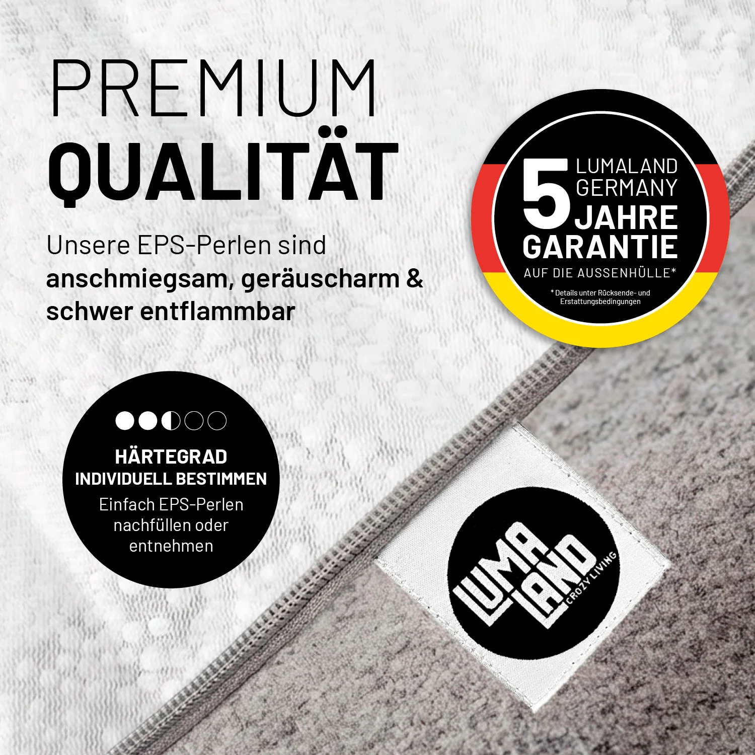Comfort Line Sitzsack XXL - 315 L - Hellgrau - Image 6