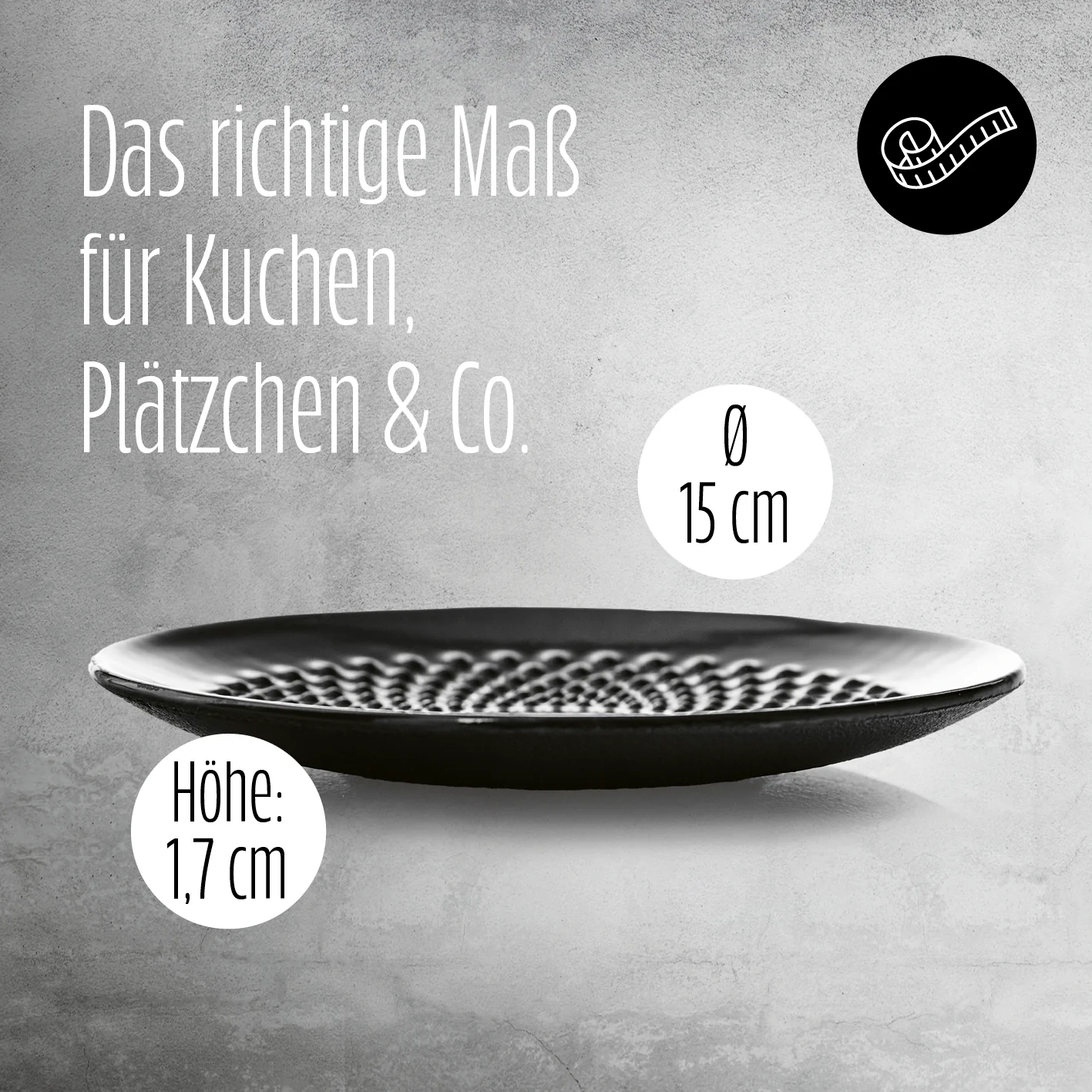 Dessertteller Set aus Gusseisen 2-teilig - Servierteller Ø15 cm - Image 5