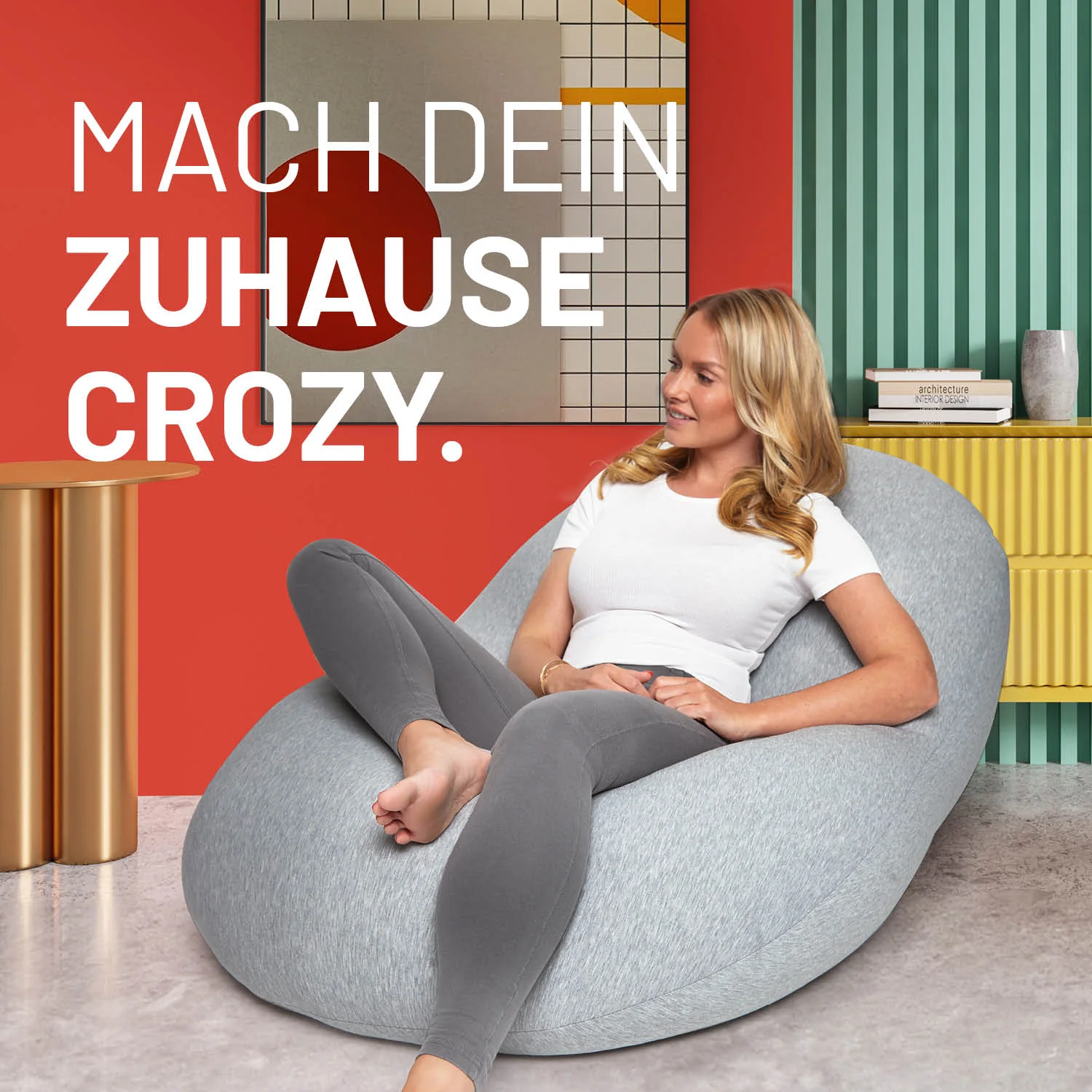 Flexi Comfort Sitzsack (380 L) - indoor - Hellgrau - Image 3