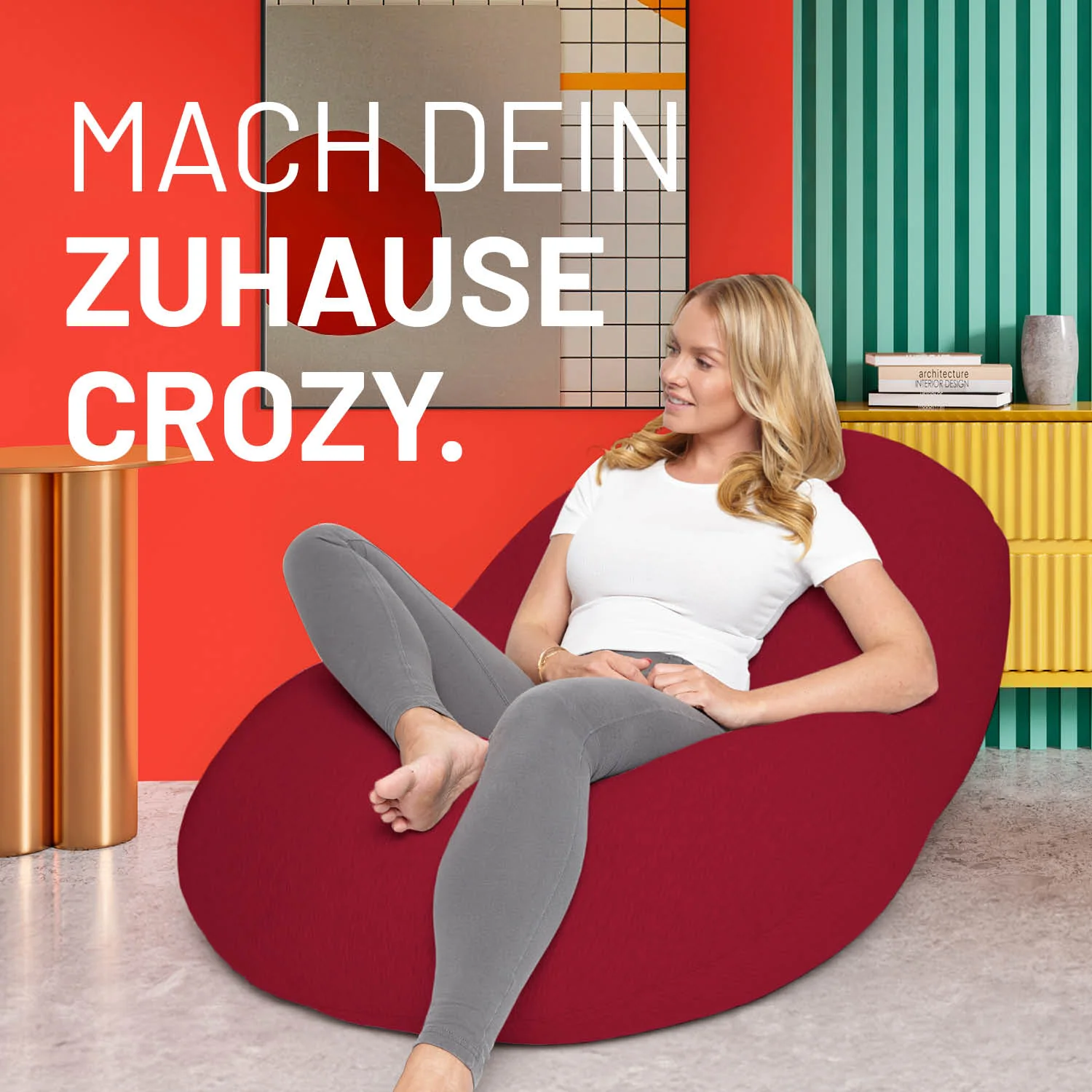 Flexi Comfort Sitzsack (380 L) - indoor - Rot - Image 3