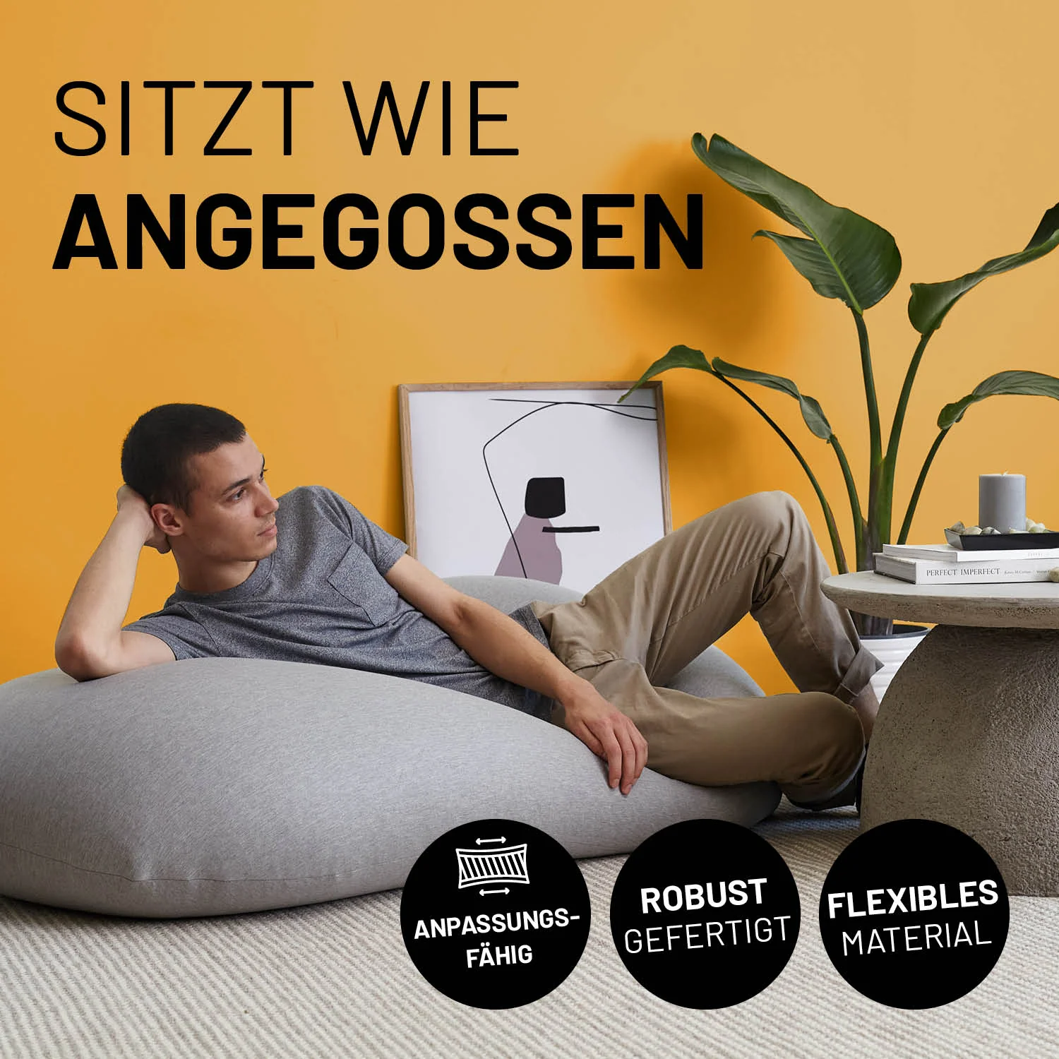 Flexi Comfort Sitzsack (380 L) - indoor - Rot - Image 7