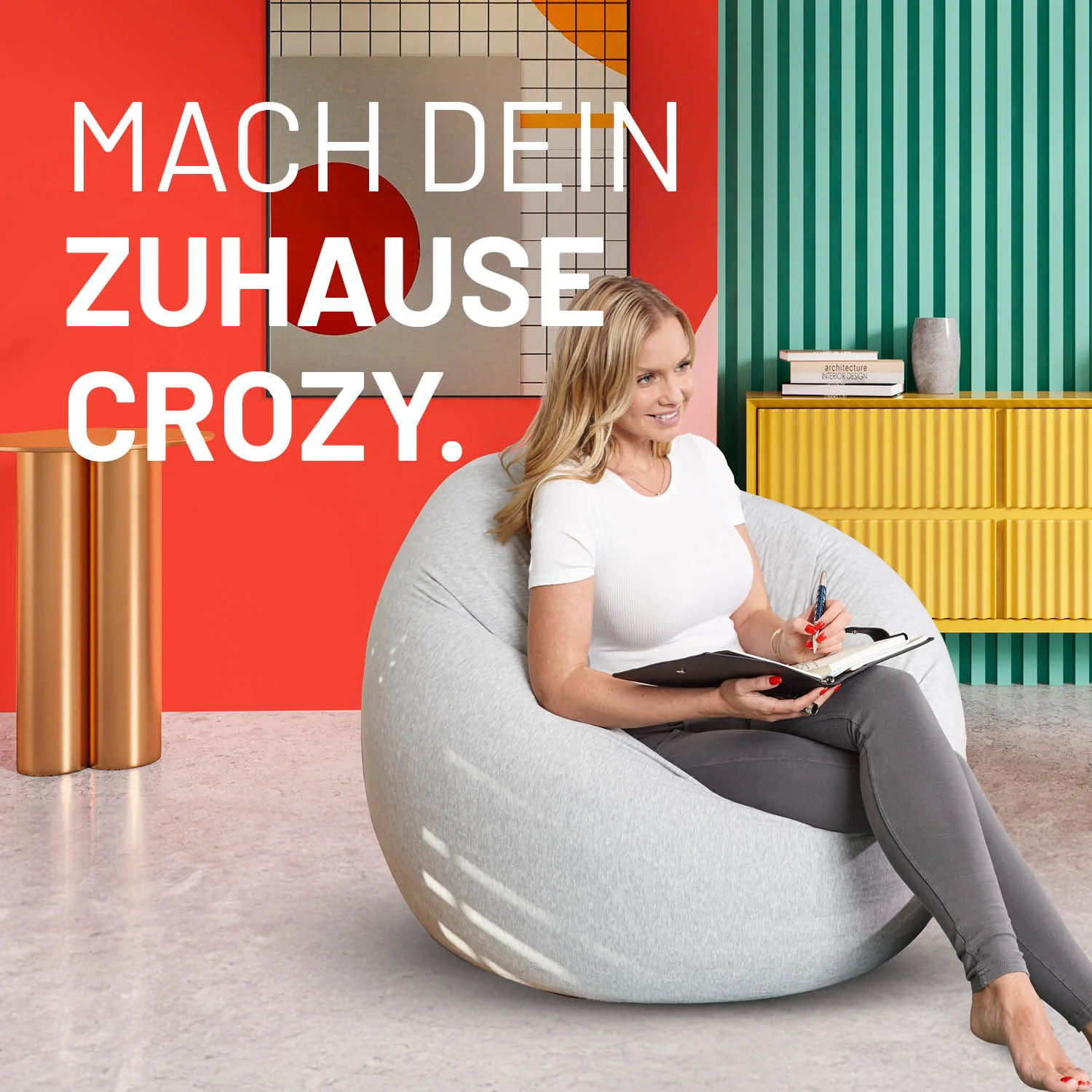 Flexi Comfort Sitzsack (320 L) - indoor - Hellgrau - Image 3