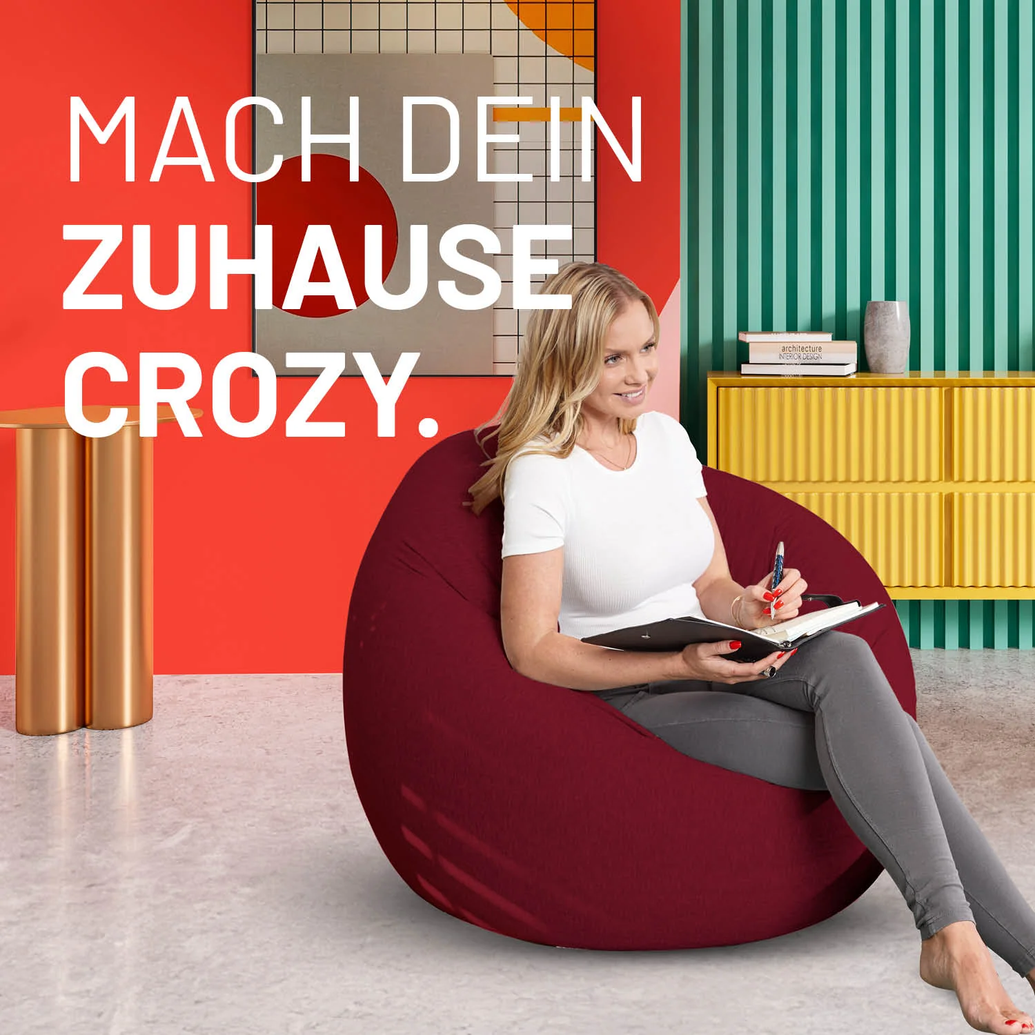 Flexi Comfort Sitzsack (320 L) - indoor - Rot - Image 3
