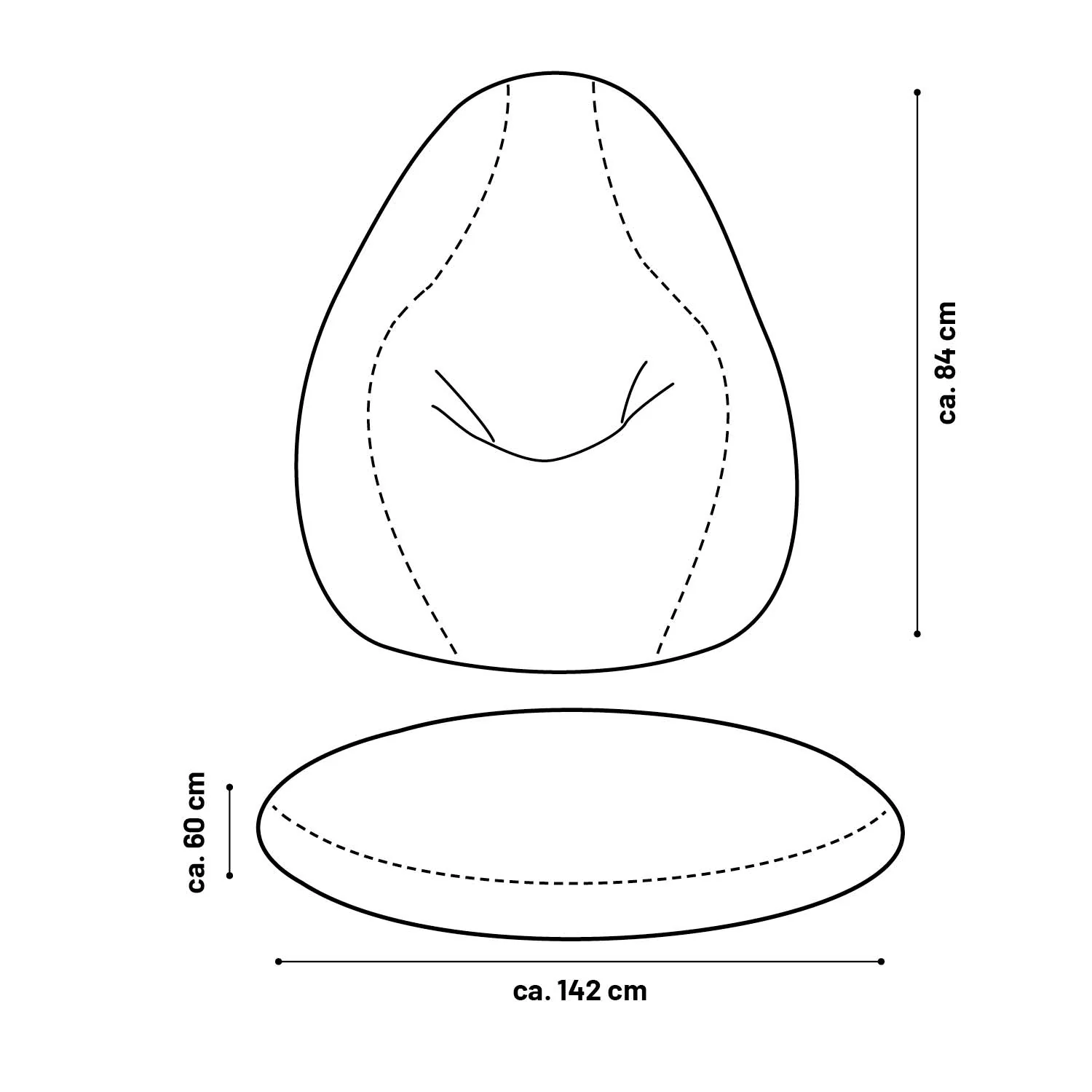 Flexi Comfort Sitzsack (320 L) - indoor - Rot - Image 8