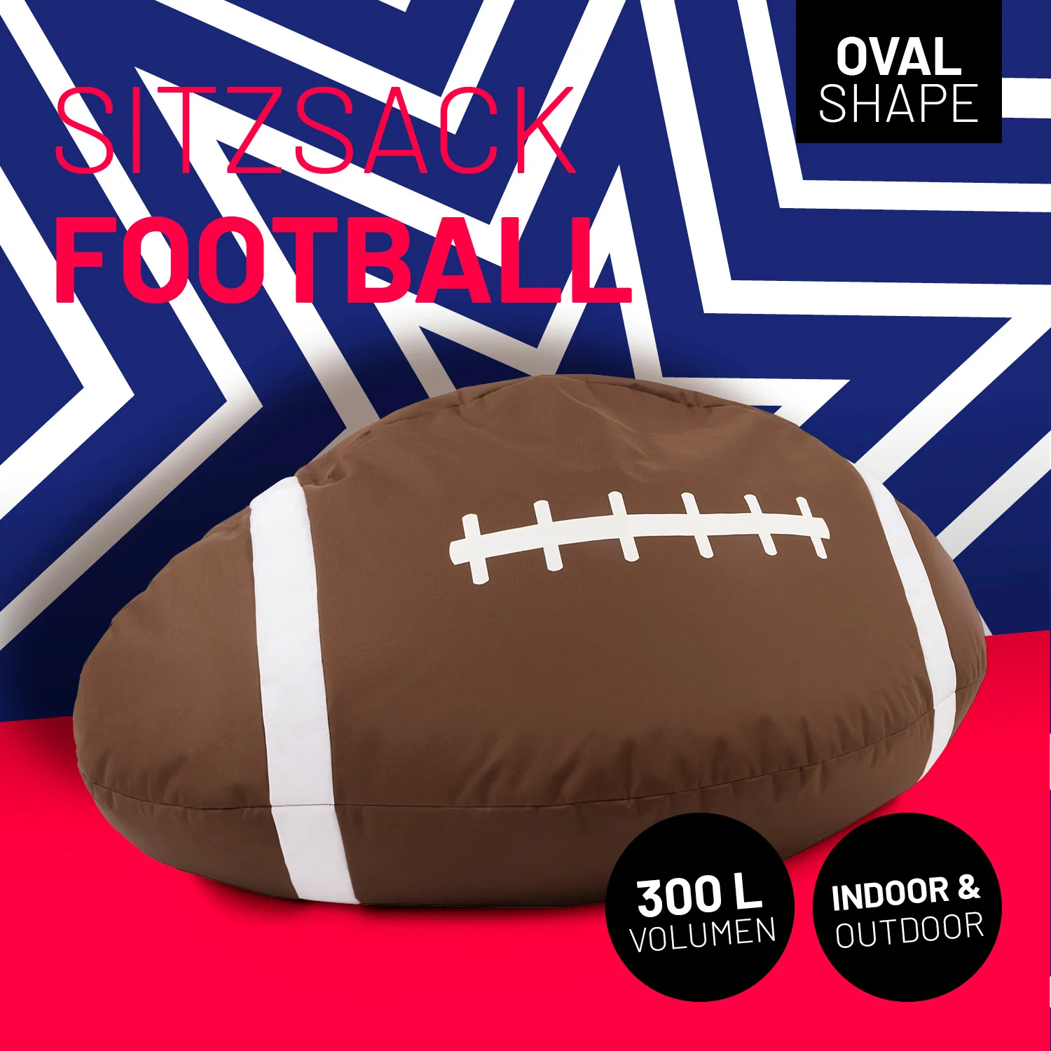Football-Sitzsack (300 L) - indoor & outdoor - Image 2