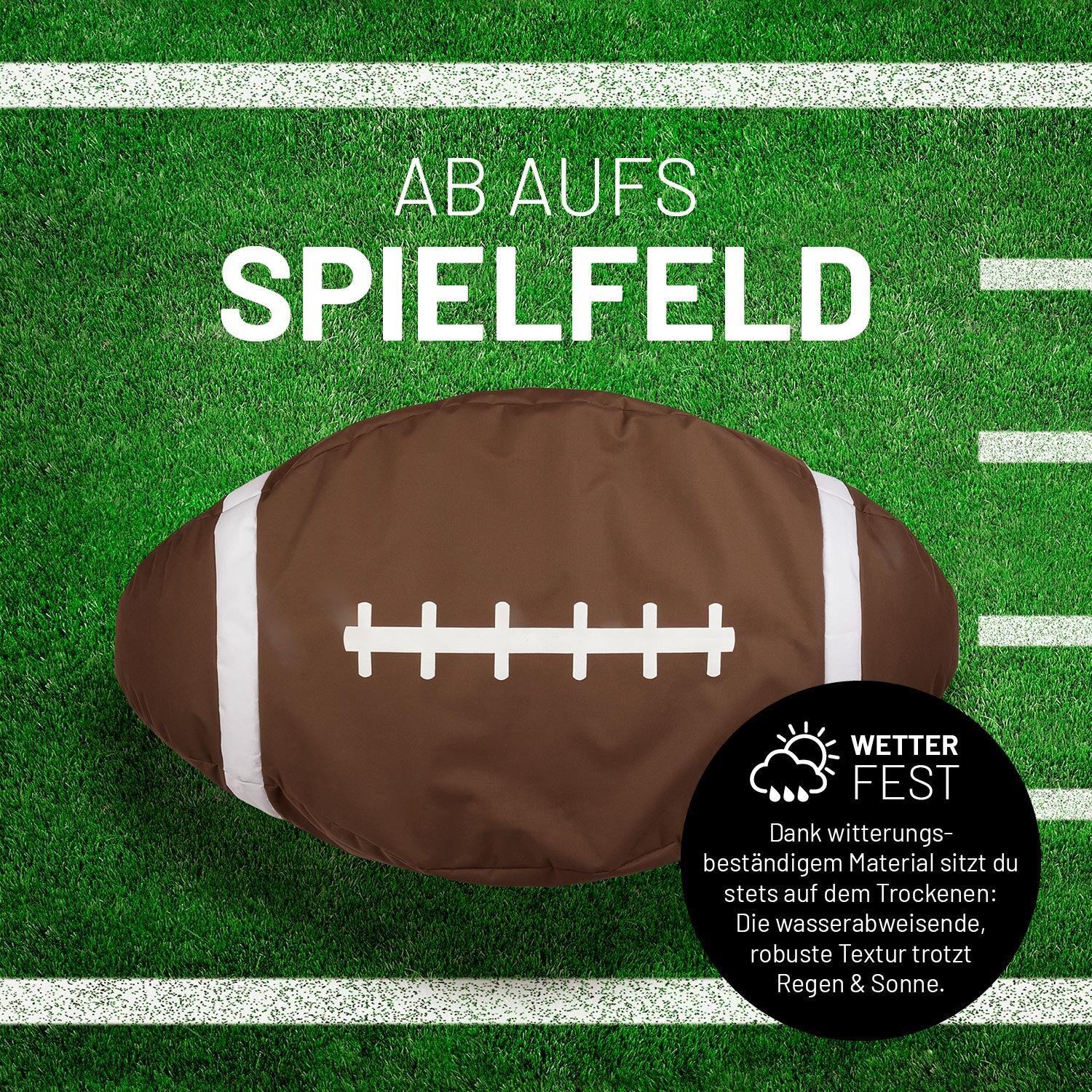 Football-Sitzsack (300 L) - indoor & outdoor - Image 6