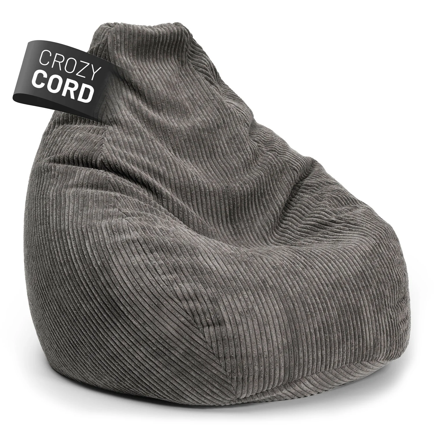 Sitzsack GIANT aus der Cord-Reihe - Grau