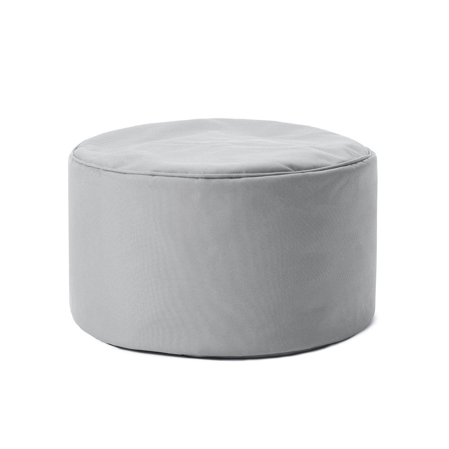 Sitzsack-Hocker/Pouf (50 L) - indoor & outdoor - Silbergrau