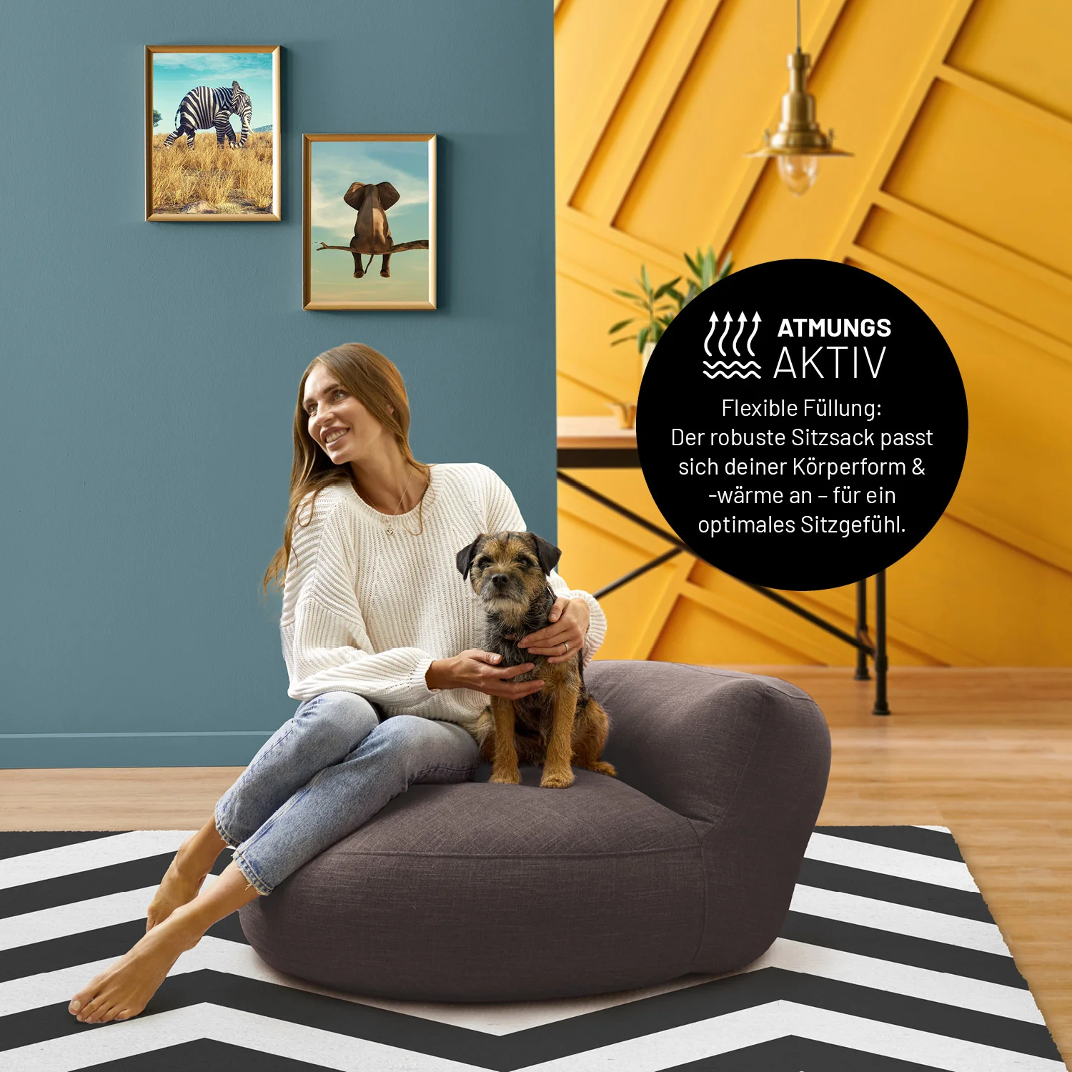 Interior Line Sitzsack-Lounge (320 L) - indoor - Braun - Image 7