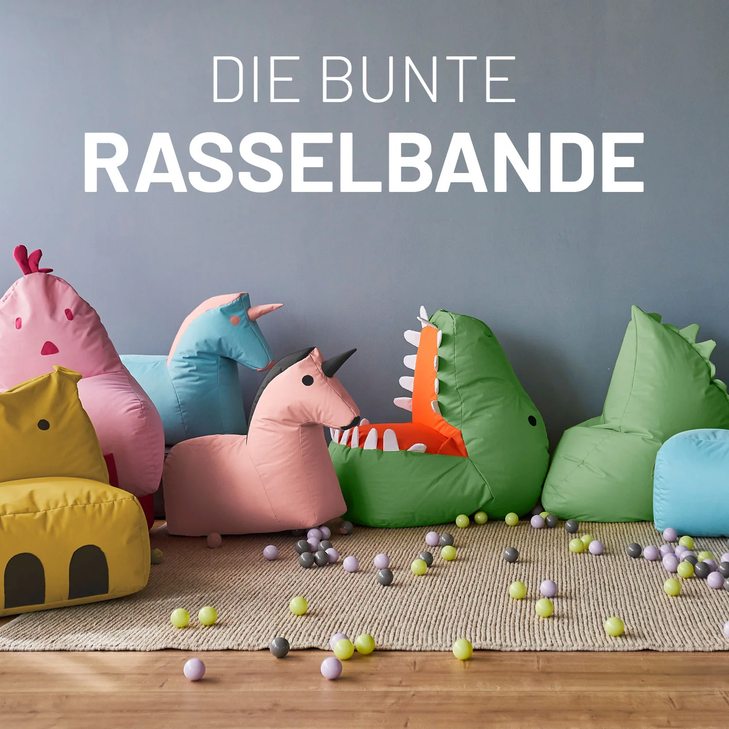 Kindersitzsack Animal Line Panda (180 L) - indoor & outdoor - Schwarz/Weiß - Image 8