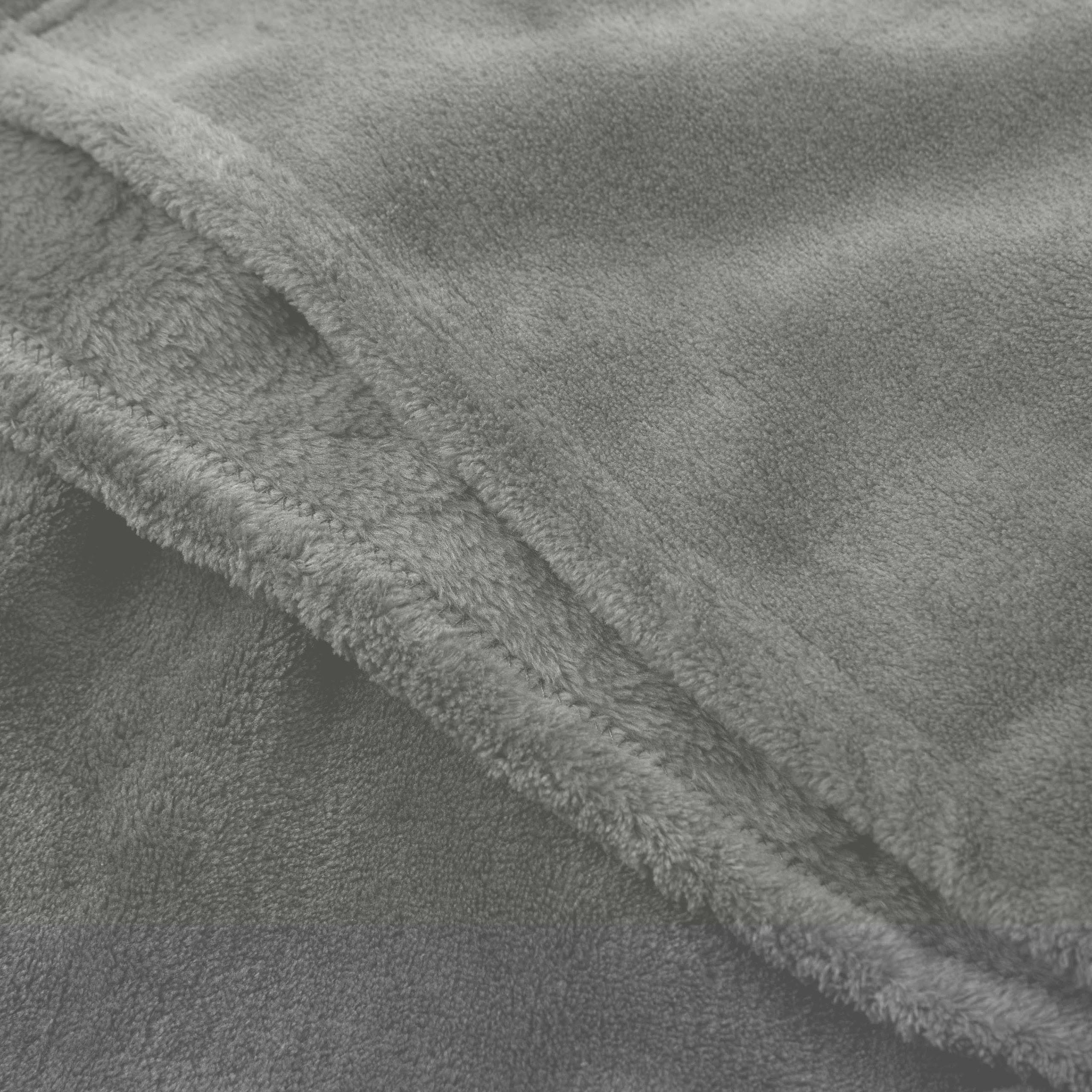 Kuscheldecke - 150x200cm - Sofadecke & Tagesdecke - Hellgrau - Image 7