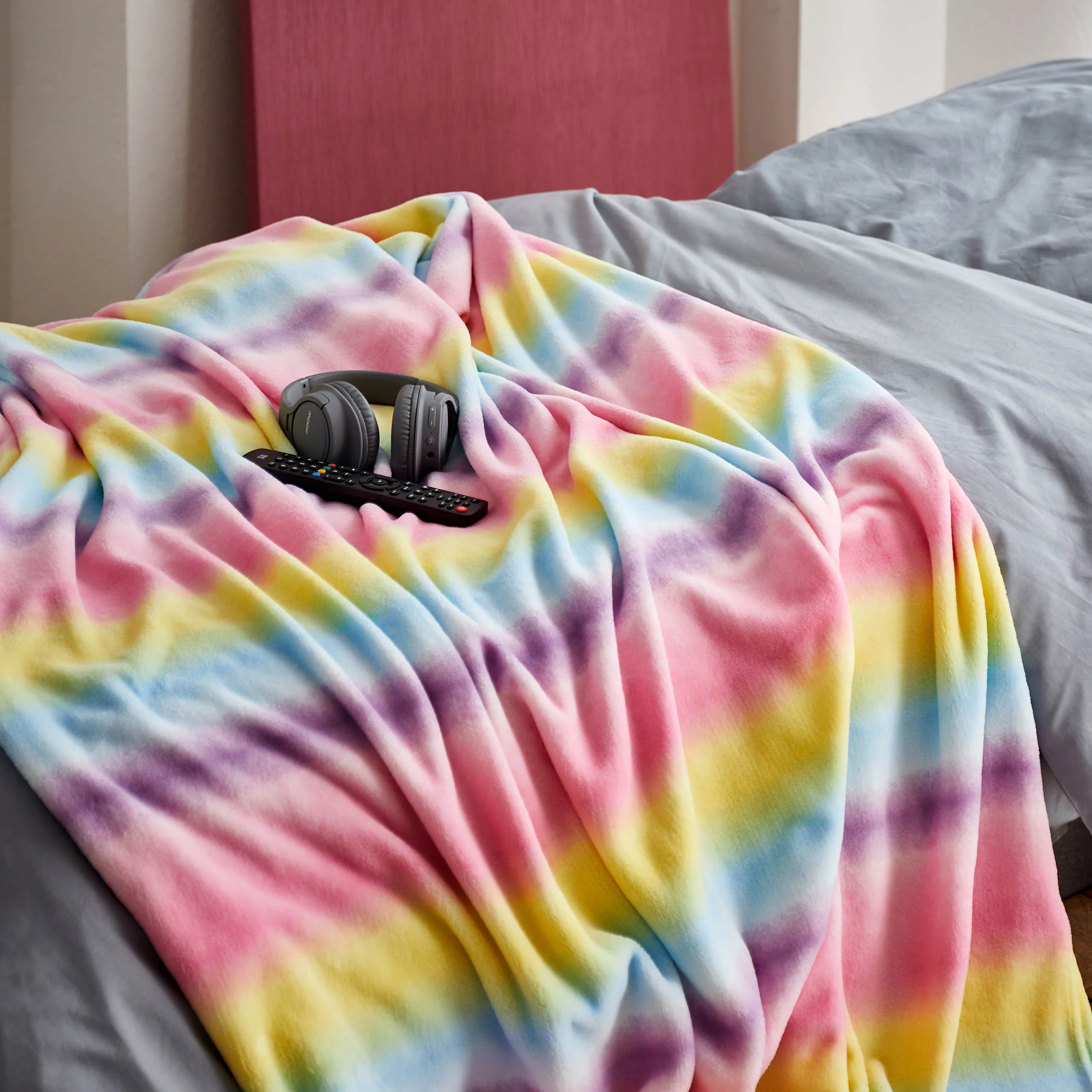 Kuscheldecke für Kinder - 100 x 150 cm - Regenbogen - Image 6