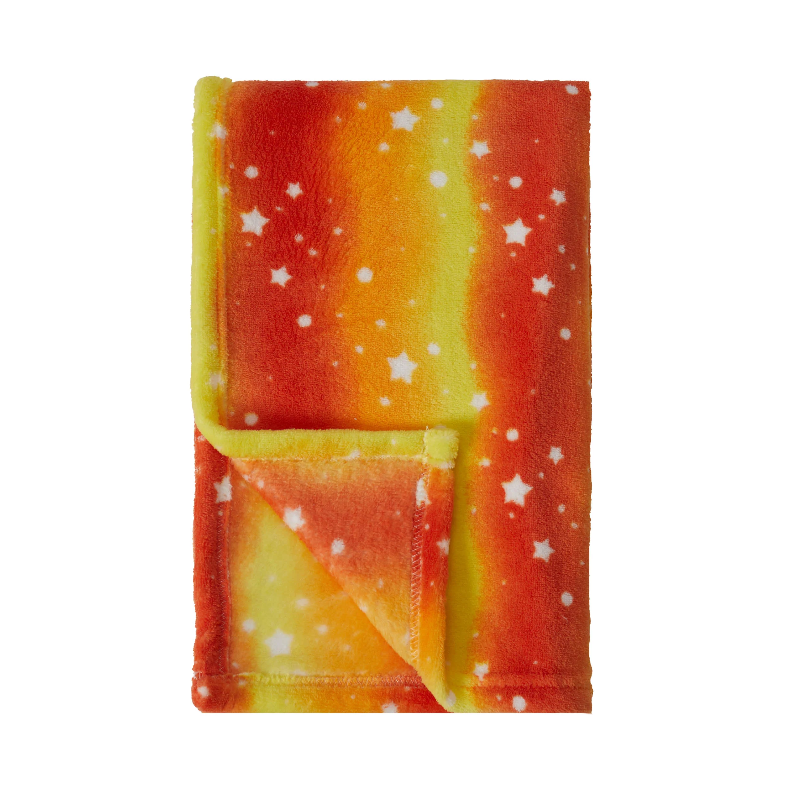 Kuscheldecke für Kinder - 75 x 100 cm - Orange Star - Image 4
