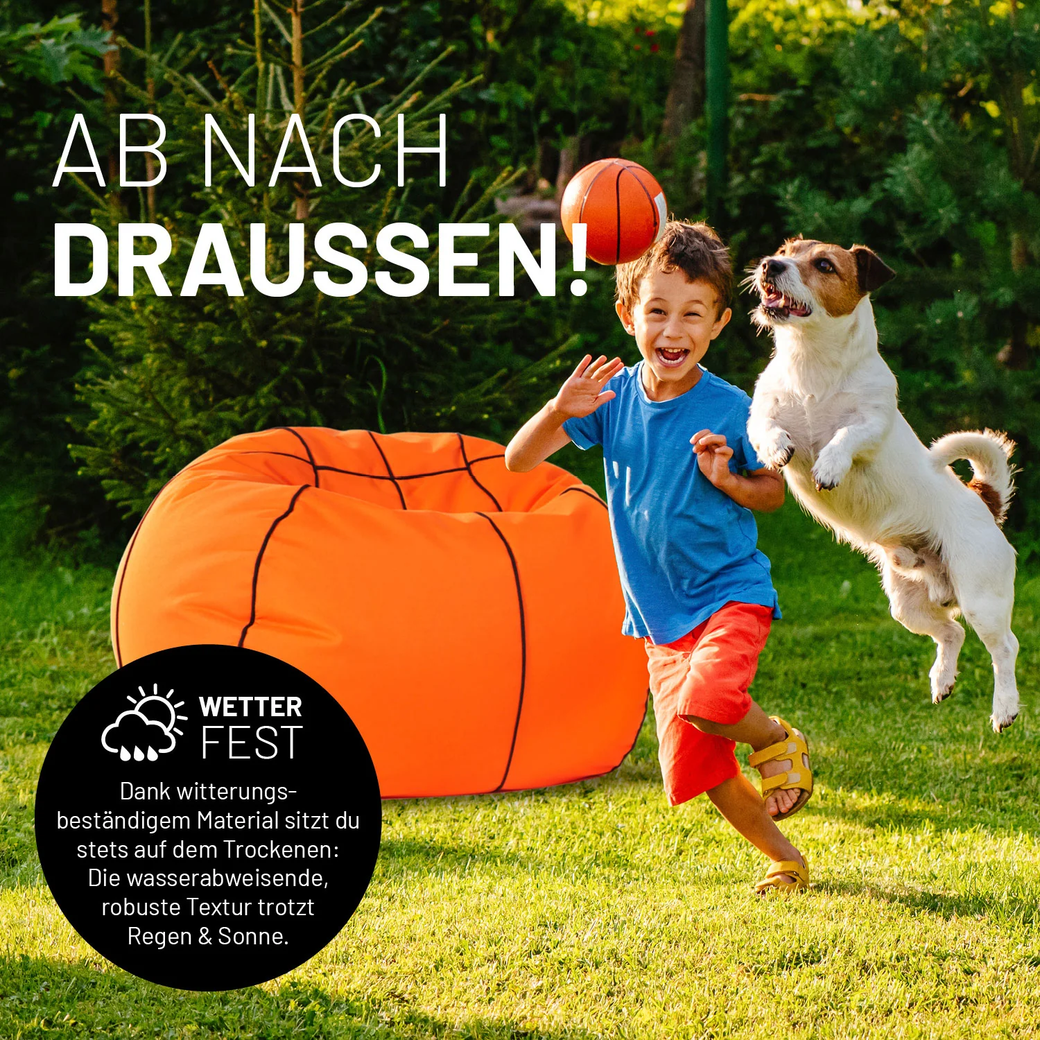 Luxury Basketball Sitzsack (300 L) - indoor & outdoor - Image 7