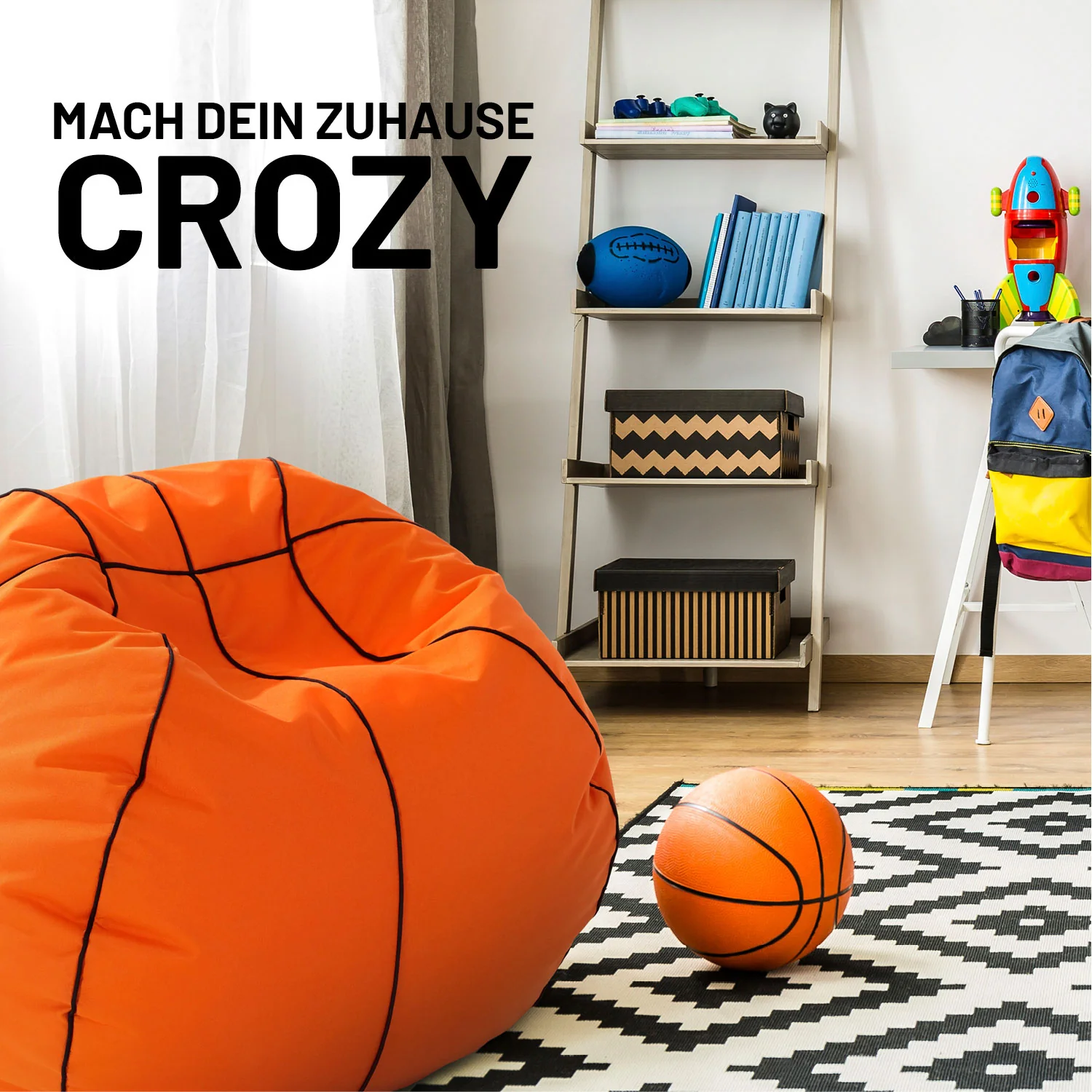 Luxury Basketball Sitzsack (170 L) - indoor & outdoor - Image 3