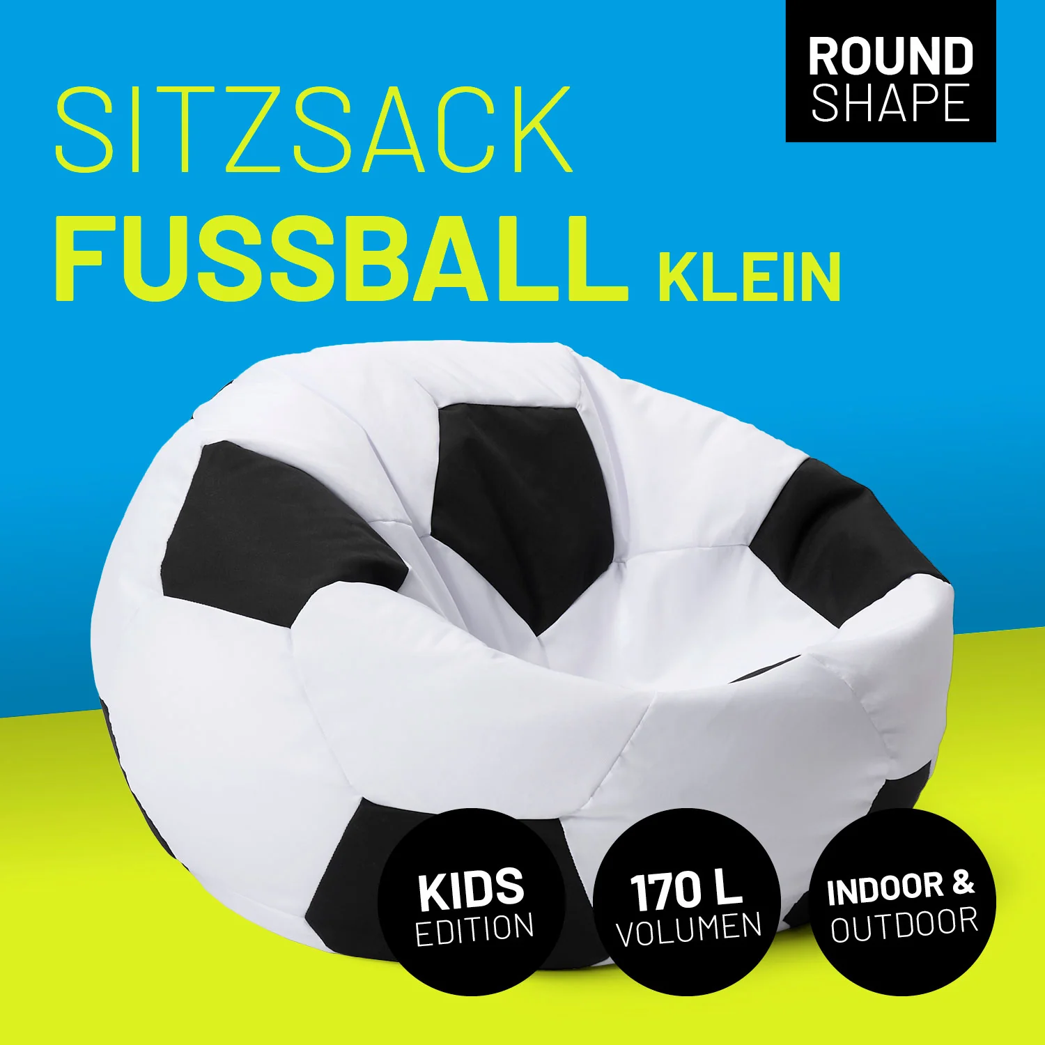 Luxury Fußball Sitzsack (170 L) - indoor & outdoor - Image 2