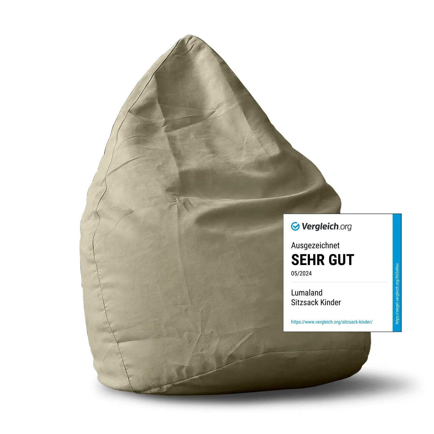 Luxury XL Sitzsack (120 L) - indoor - Beige