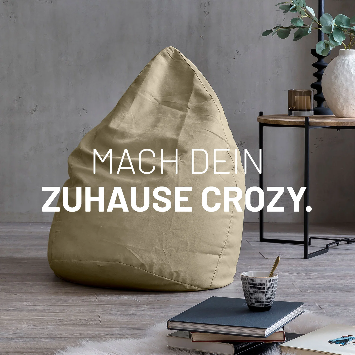 Luxury XL Sitzsack (120 L) - indoor - Beige - Image 3