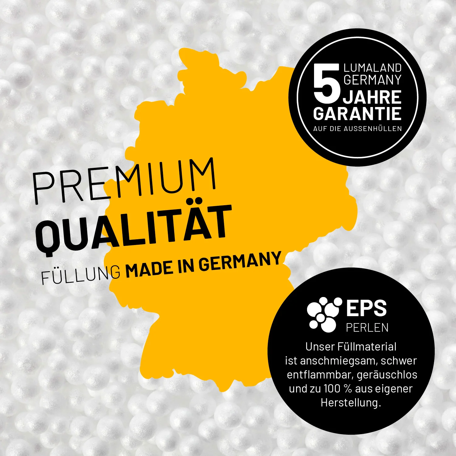 Luxury XL Sitzsack (120 L) - indoor - Braun - Image 4