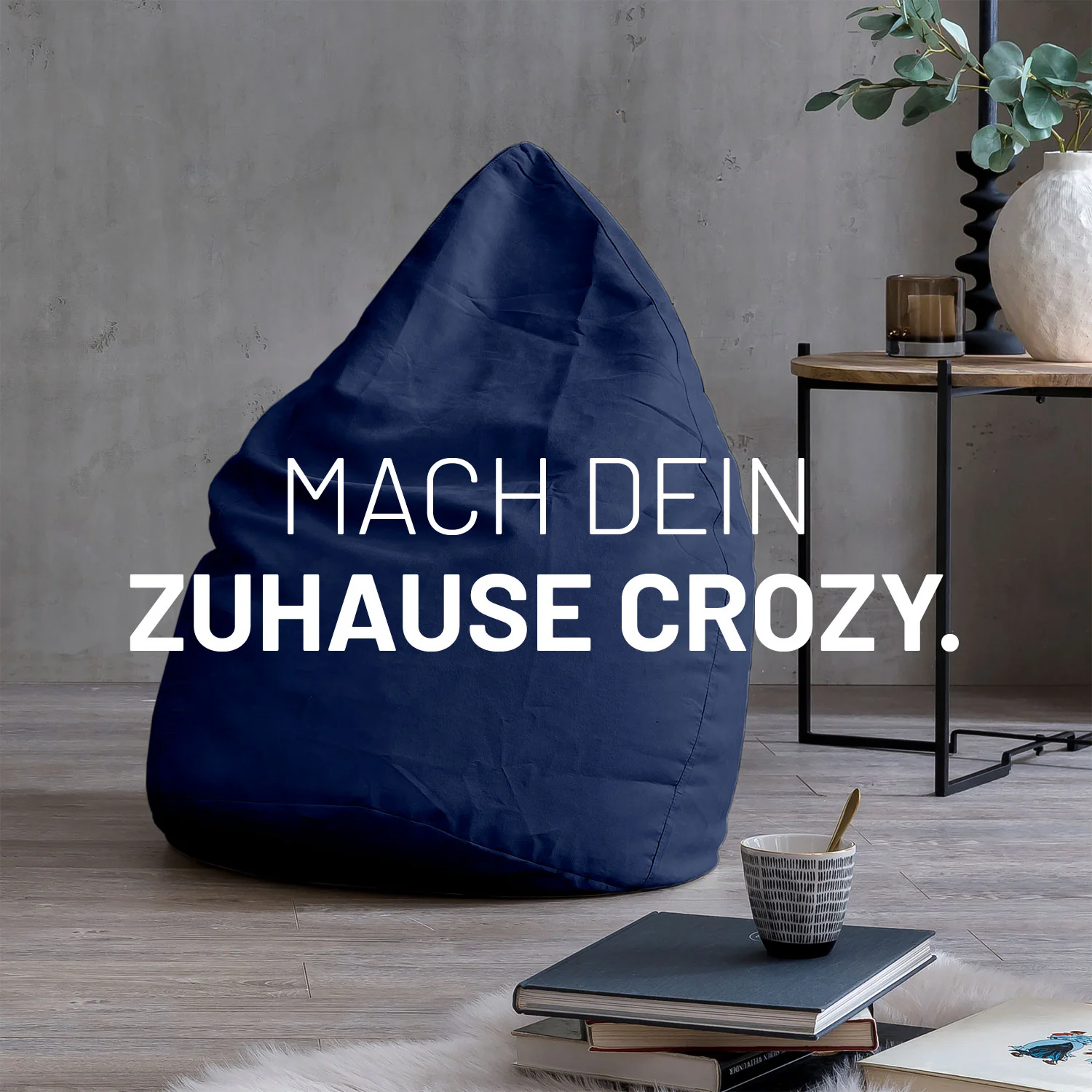 Luxury XL Sitzsack (120 L) - indoor - Dunkelblau - Image 3