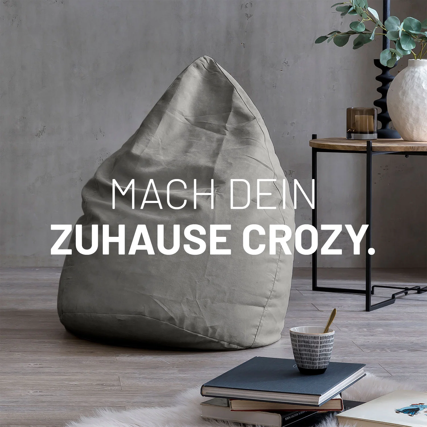 Luxury XL Sitzsack (120 L) - indoor - Grau - Image 3
