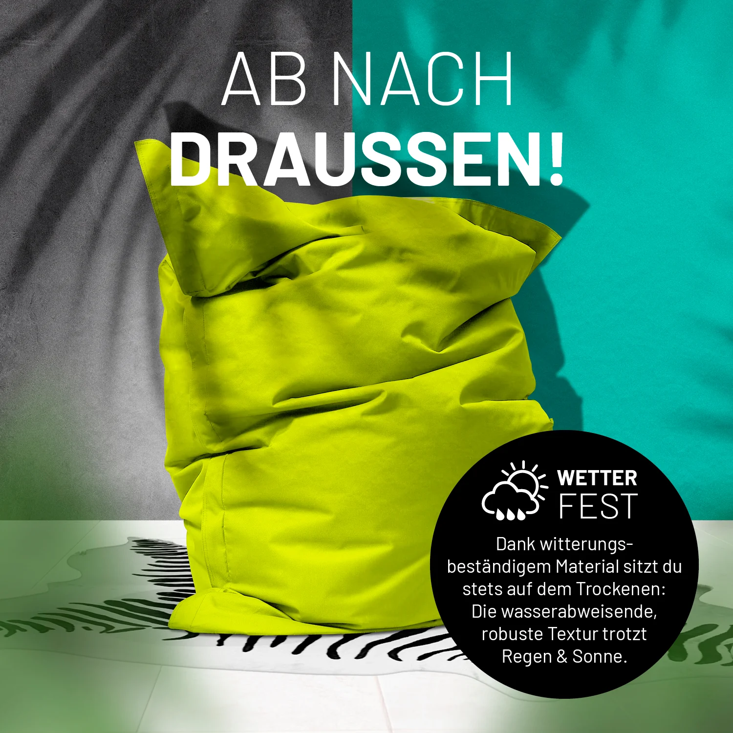Sitzsack Classic XXL (380 L) - indoor & outdoor - Apfelgrün - Image 6