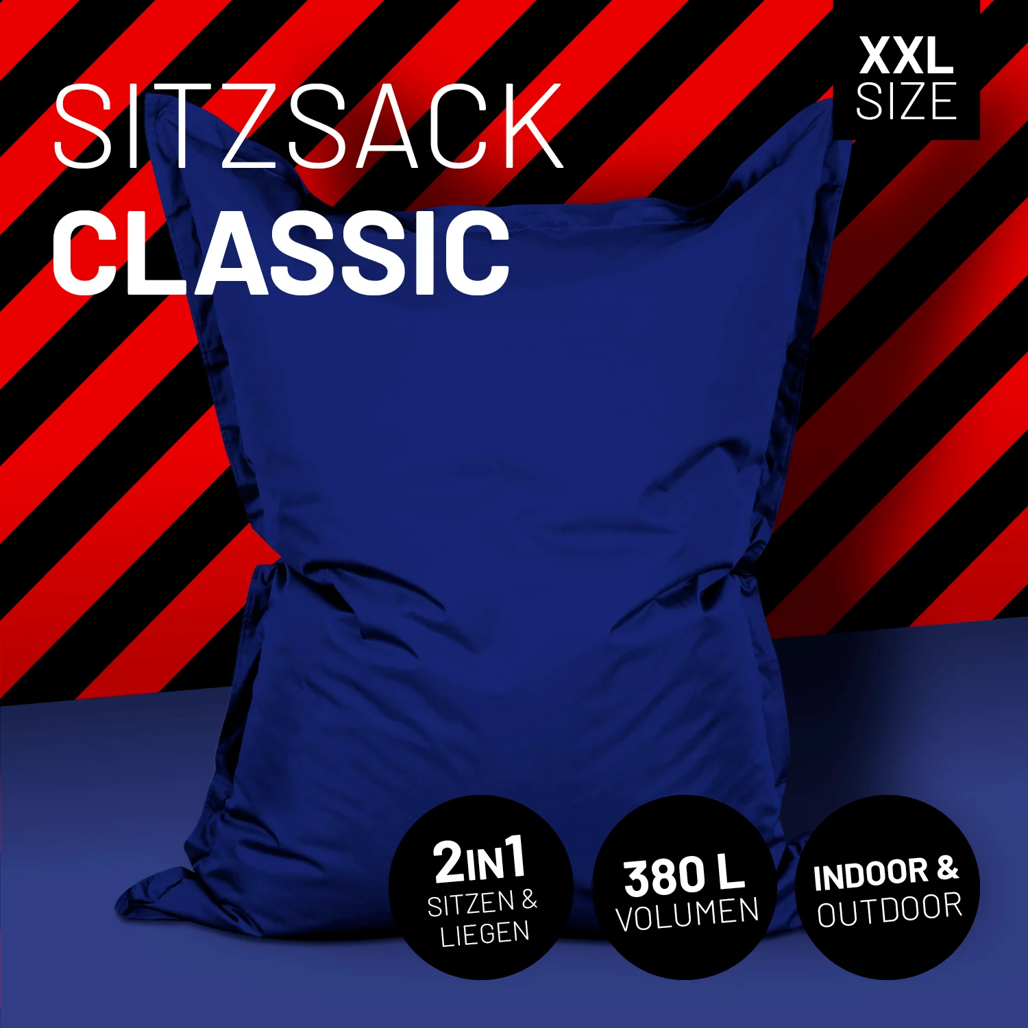 Sitzsack Classic XXL (380 L) - indoor & outdoor - Dunkelblau - Image 2