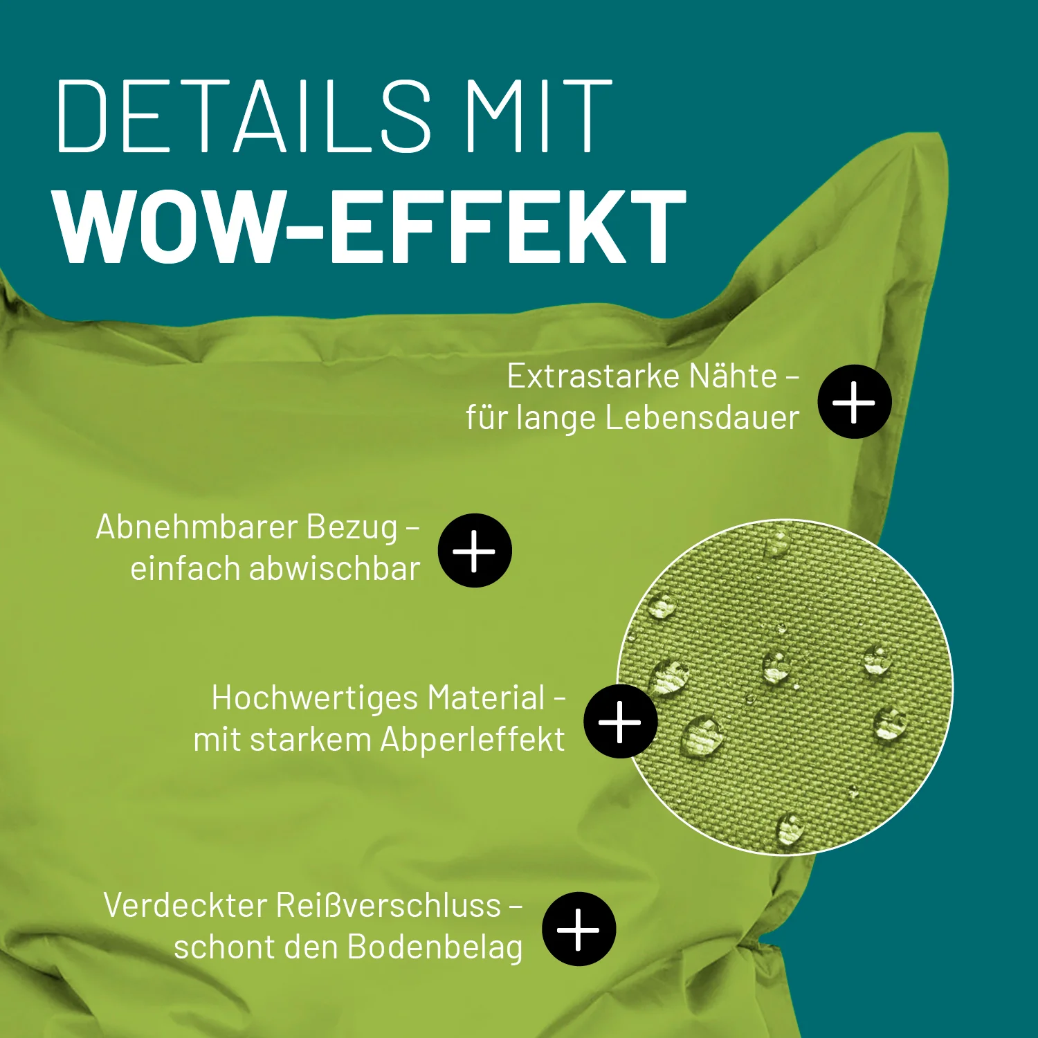 Sitzsack Classic XXL (380 L) - indoor & outdoor - Grün - Image 4
