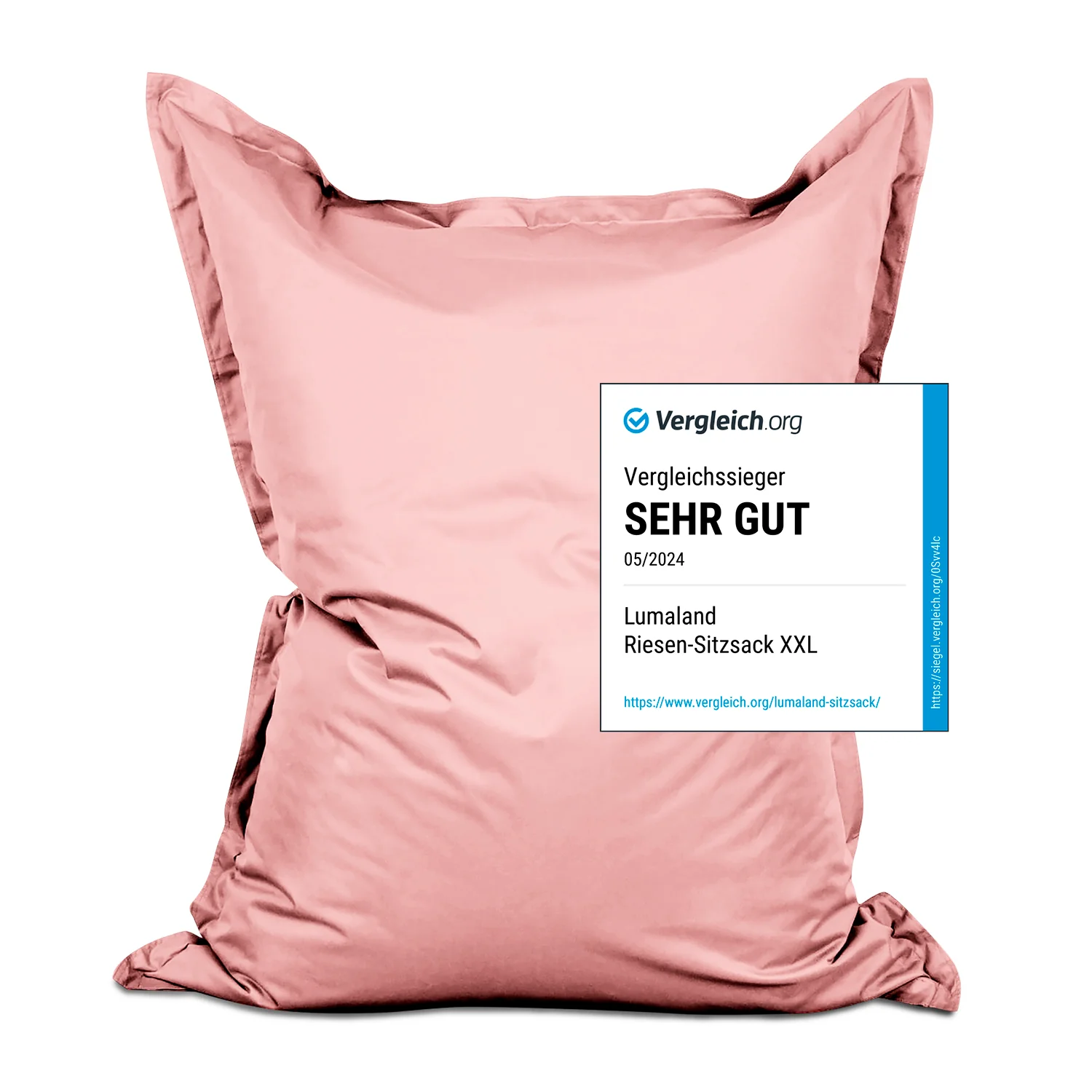 Sitzsack Classic XXL (380 L) - indoor & outdoor - Pastell Pink