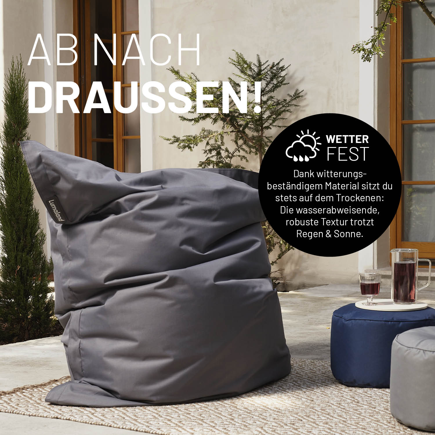 Sitzsack Classic XXL (380 L) - indoor & outdoor - Rotwein - Image 6