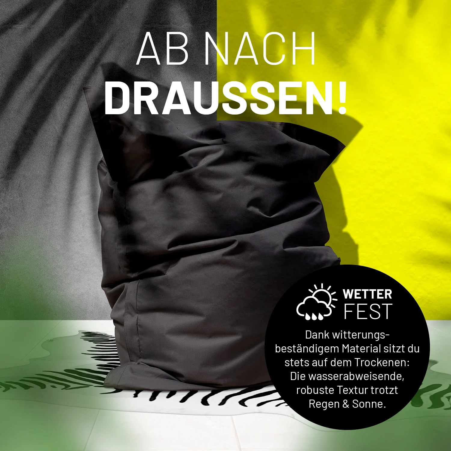 Sitzsack Classic XXL (380 L) - indoor & outdoor - Schwarz - Image 6