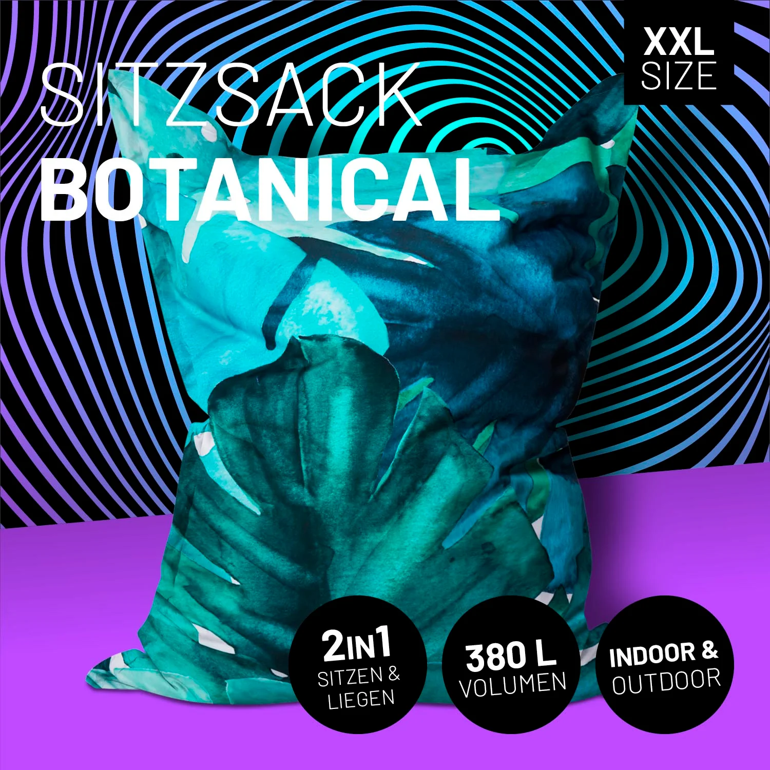 Sitzsack Classic XXL (380 L) - indoor & outdoor - Special Edition Botanical - Image 2