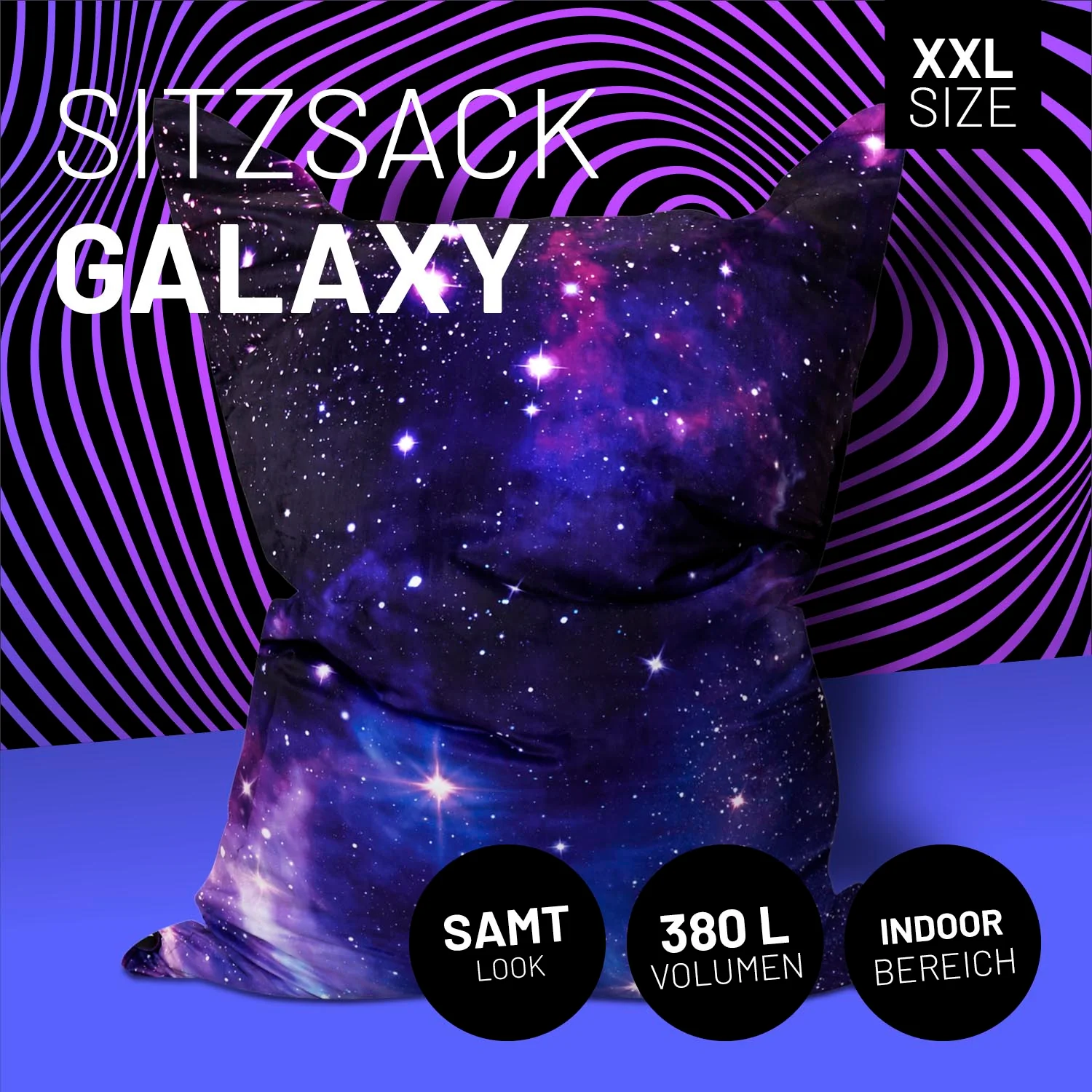 Sitzsack Classic XXL (380 L) - indoor & outdoor - Special Edition Galaxy - Image 2
