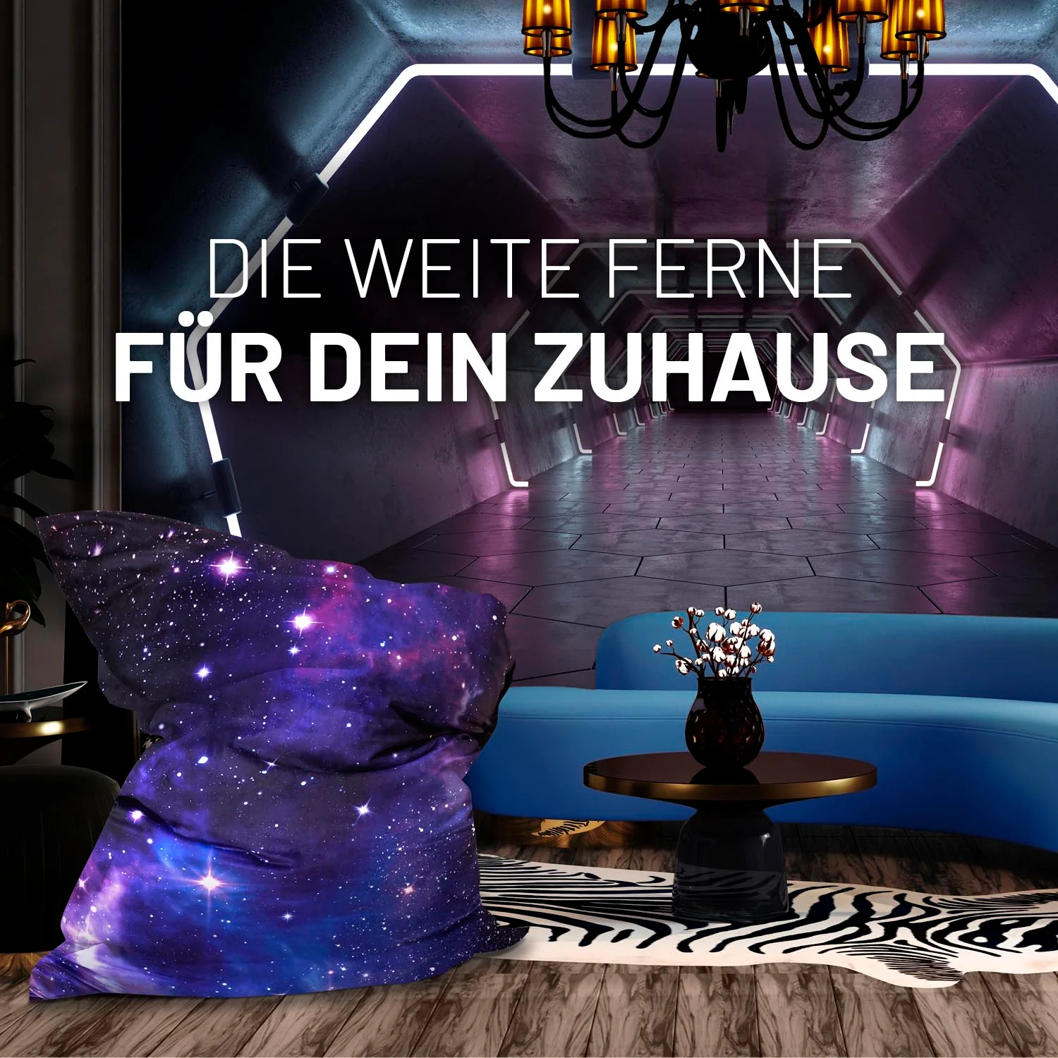 Sitzsack Classic XXL (380 L) - indoor & outdoor - Special Edition Galaxy - Image 3