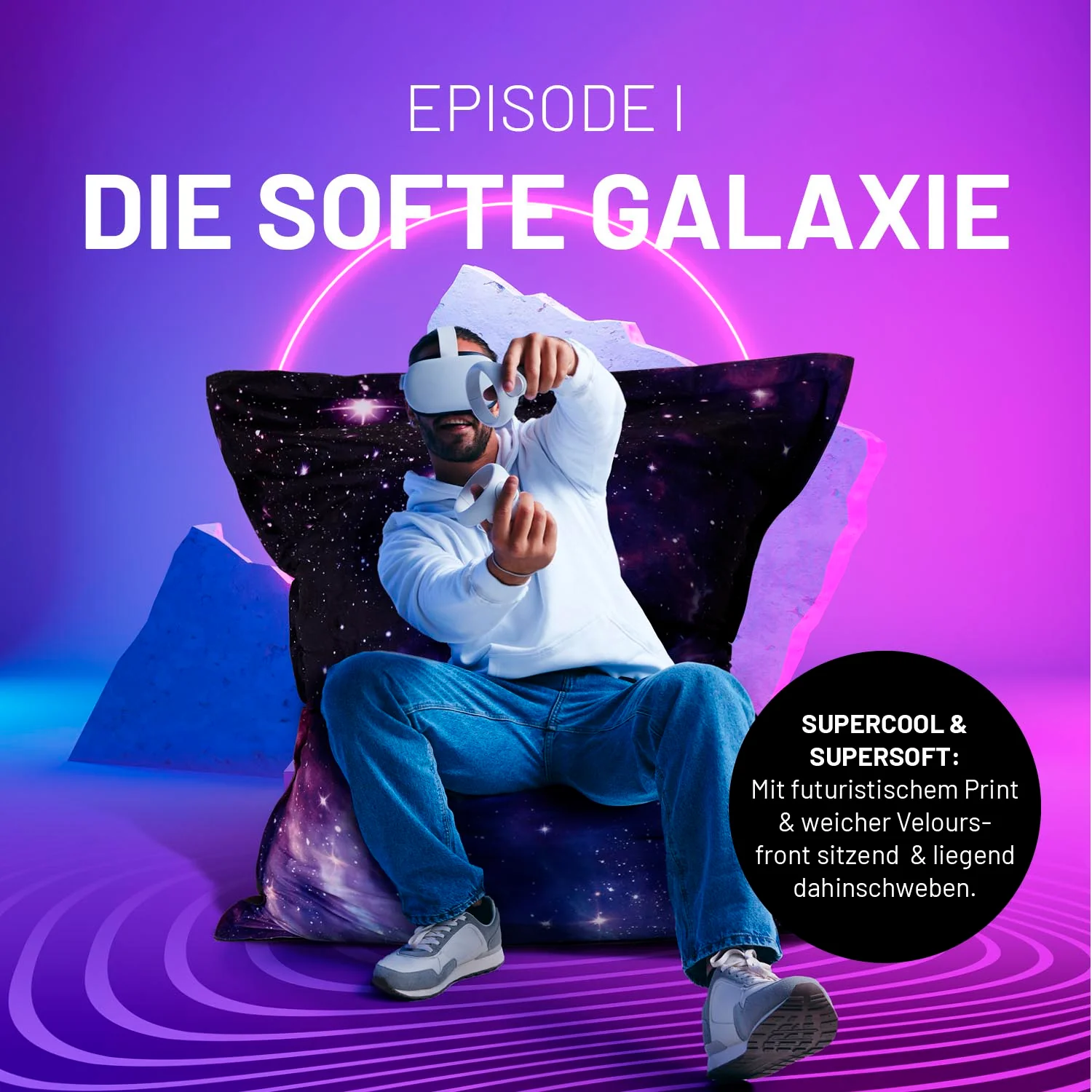 Sitzsack Classic XXL (380 L) - indoor & outdoor - Special Edition Galaxy - Image 5