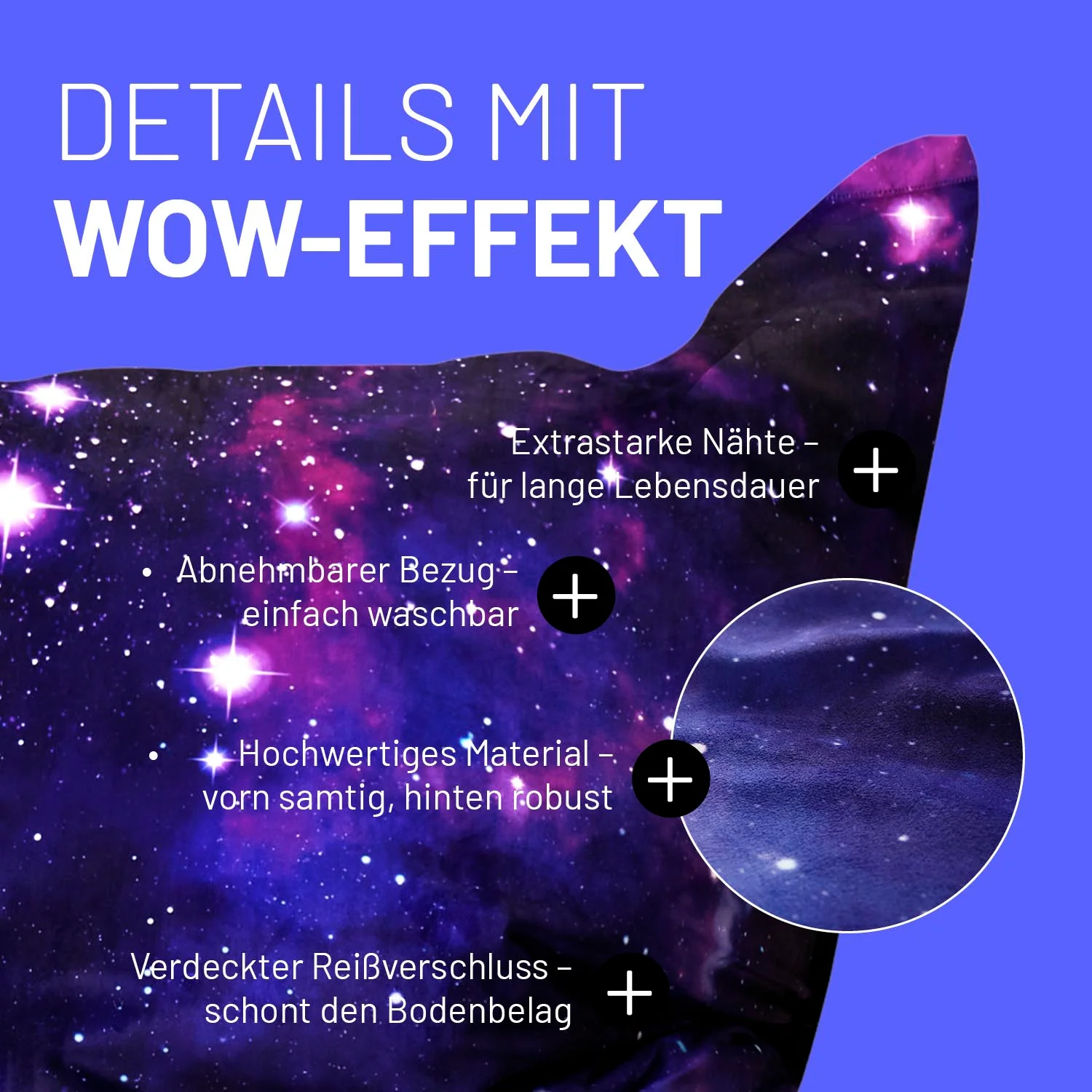 Sitzsack Classic XXL (380 L) - indoor & outdoor - Special Edition Galaxy - Image 6