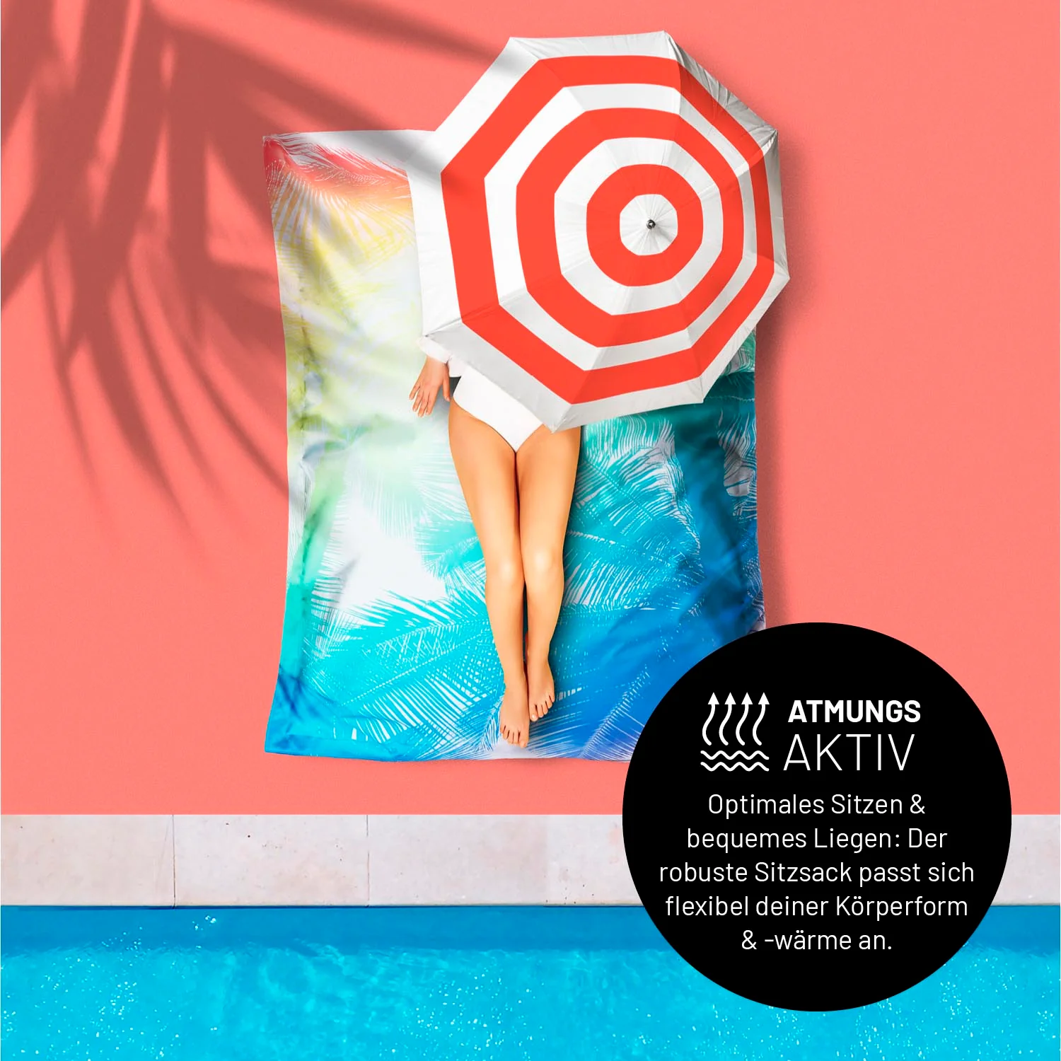 Sitzsack Classic XXL (380 L) - indoor & outdoor - Special Edition Tropical Regenbogen - Image 7