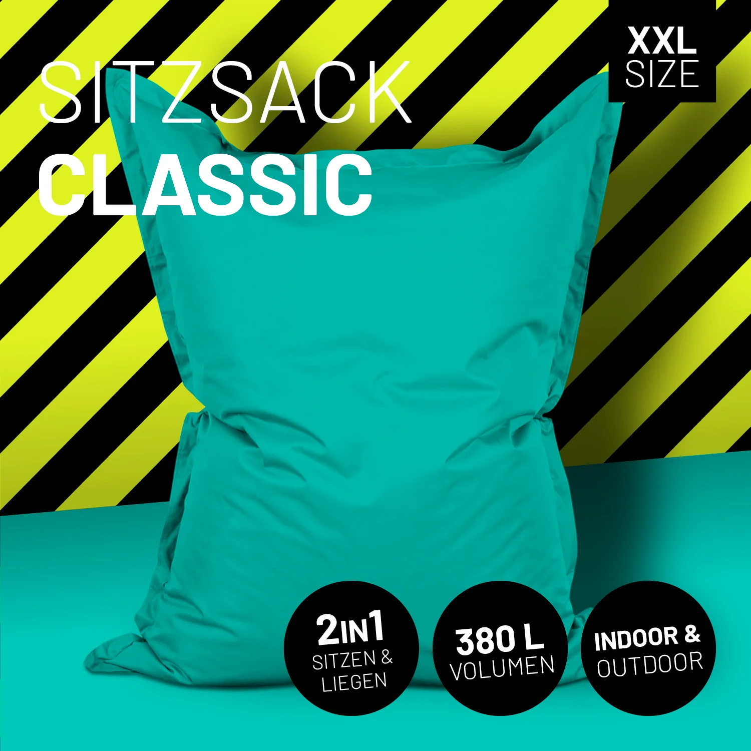 Sitzsack Classic XXL (380 L) - indoor & outdoor - Türkis - Image 2