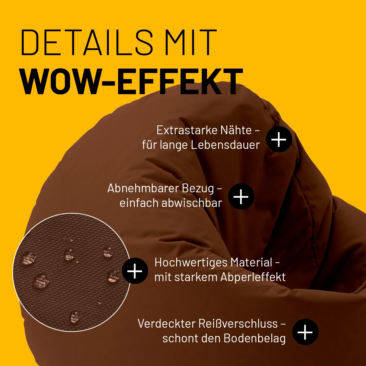 Sitzsack Drops (300 L) - indoor & outdoor - Braun - Image 5