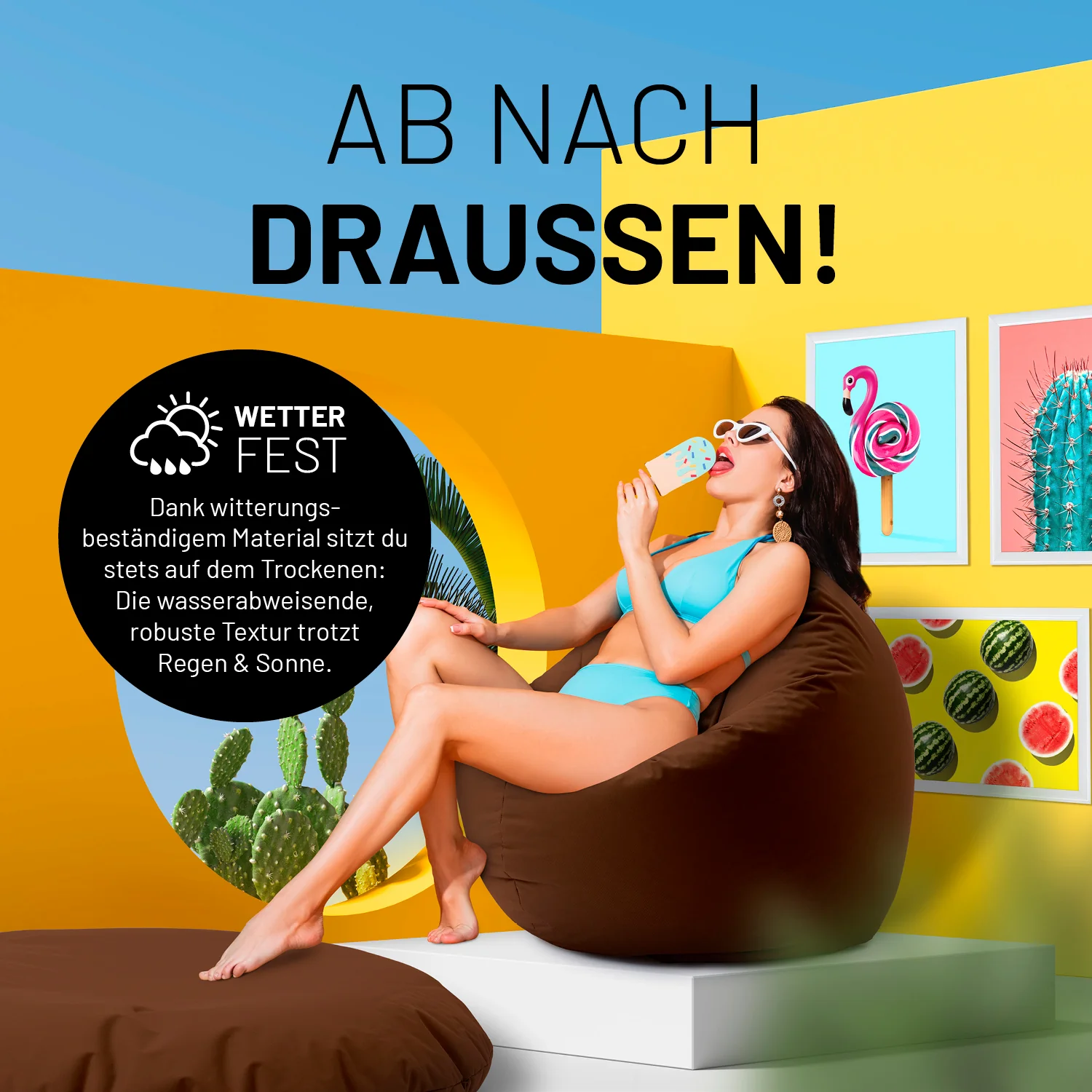 Sitzsack Drops (300 L) - indoor & outdoor - Braun - Image 6