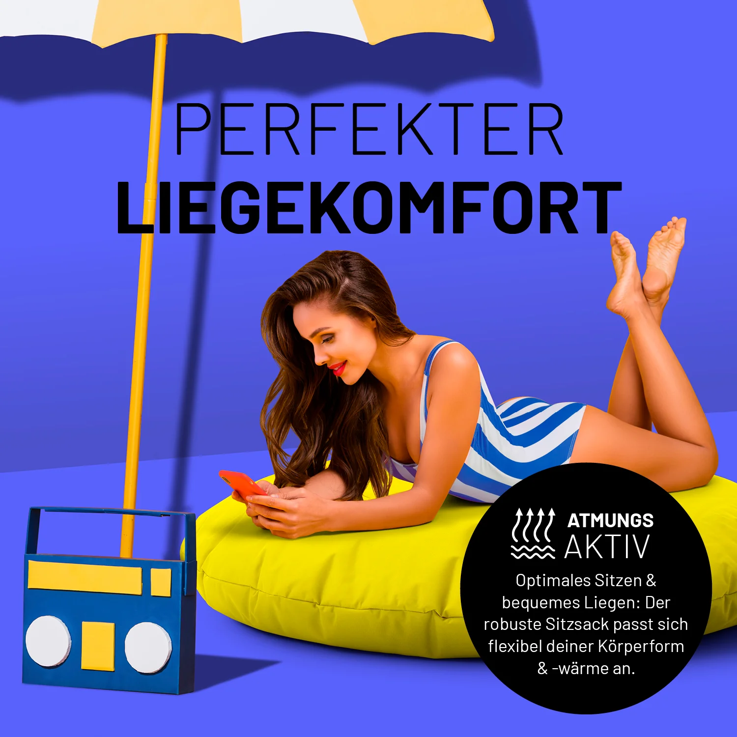 Sitzsack Drops (300 L) - indoor & outdoor - Gelb - Image 7